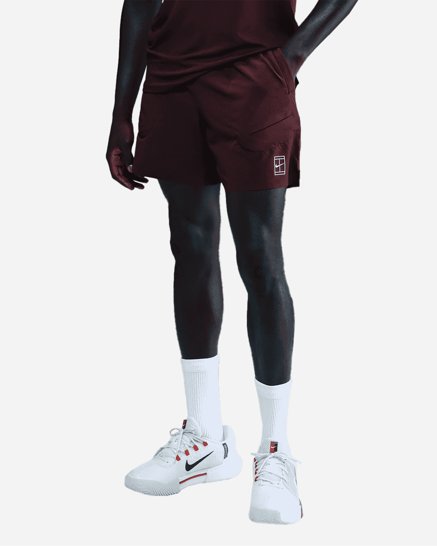 Pantaloncini tennis NIKE ADVANTAGE JANNIK M - Rosso - 0 | Cisalfa Sport