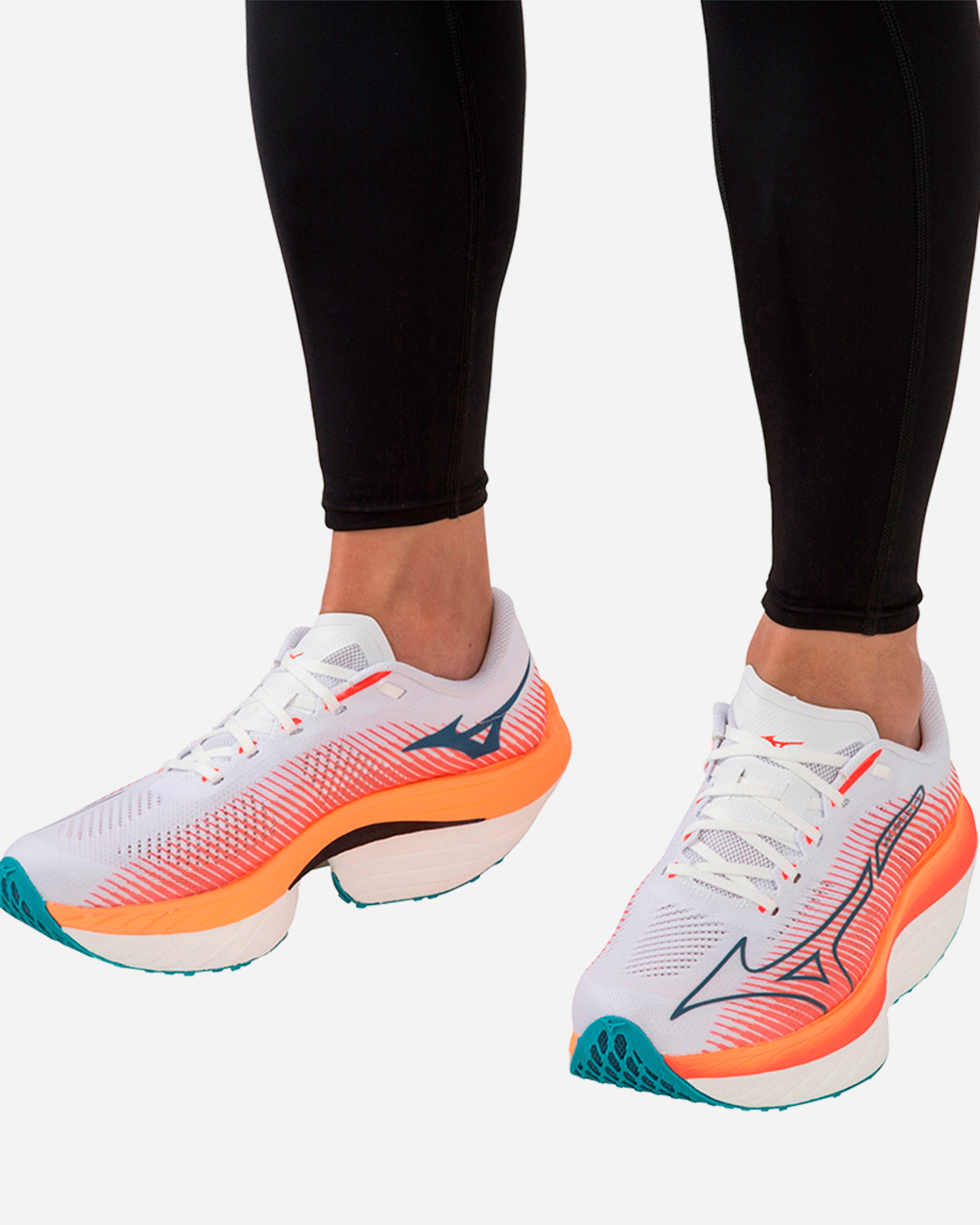 Scarpe running MIZUNO WAVE REBELLION PRO M - Bianco - 5 | Cisalfa Sport