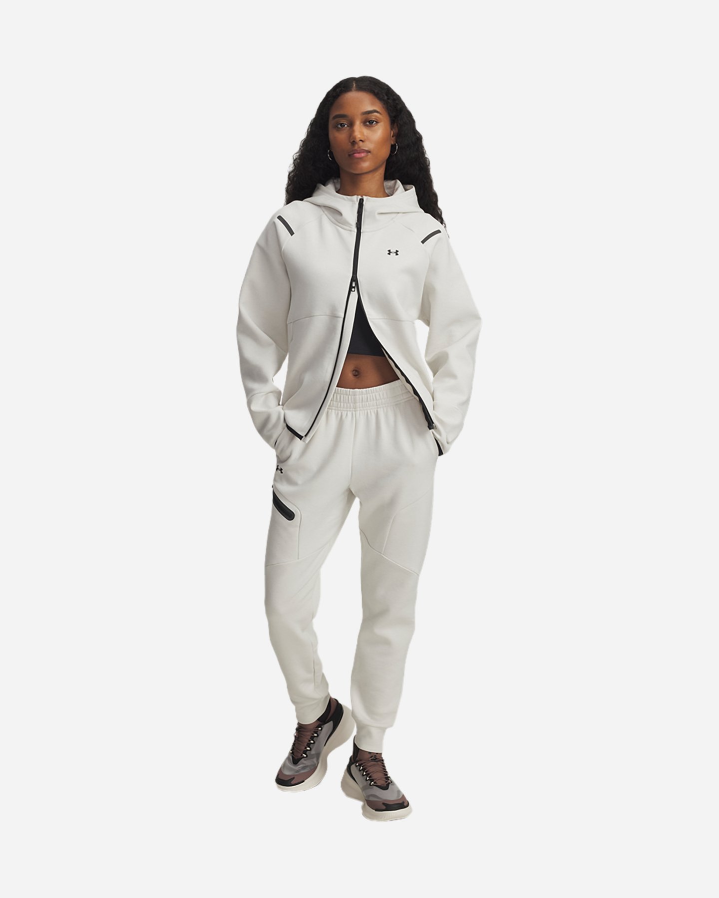Felpa UNDER ARMOUR UNSTOPPABLE W - Bianco - 2 | Cisalfa Sport