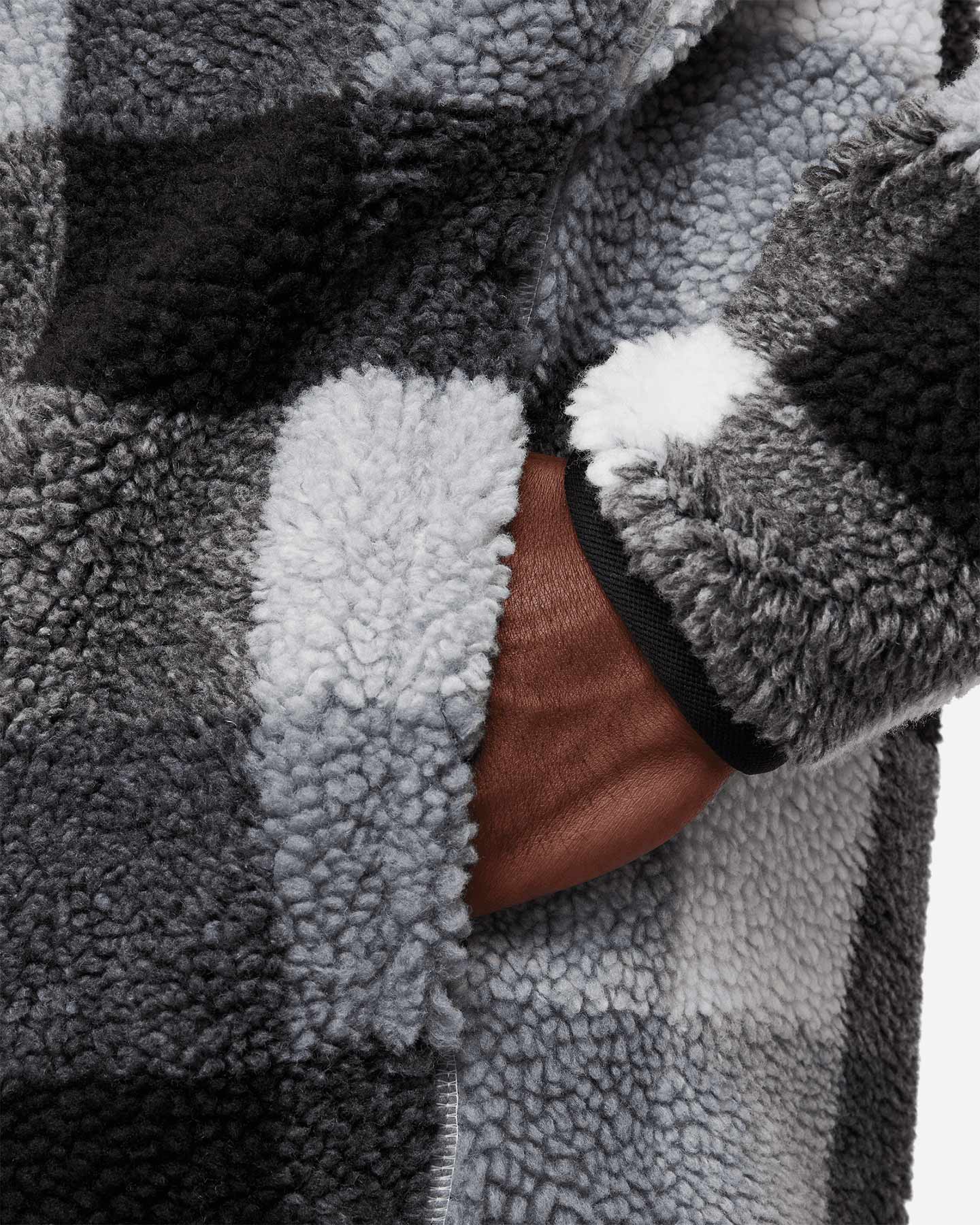 Felpa NIKE PILE WINTERIZED CHECK M - Nero - 4 | Cisalfa Sport