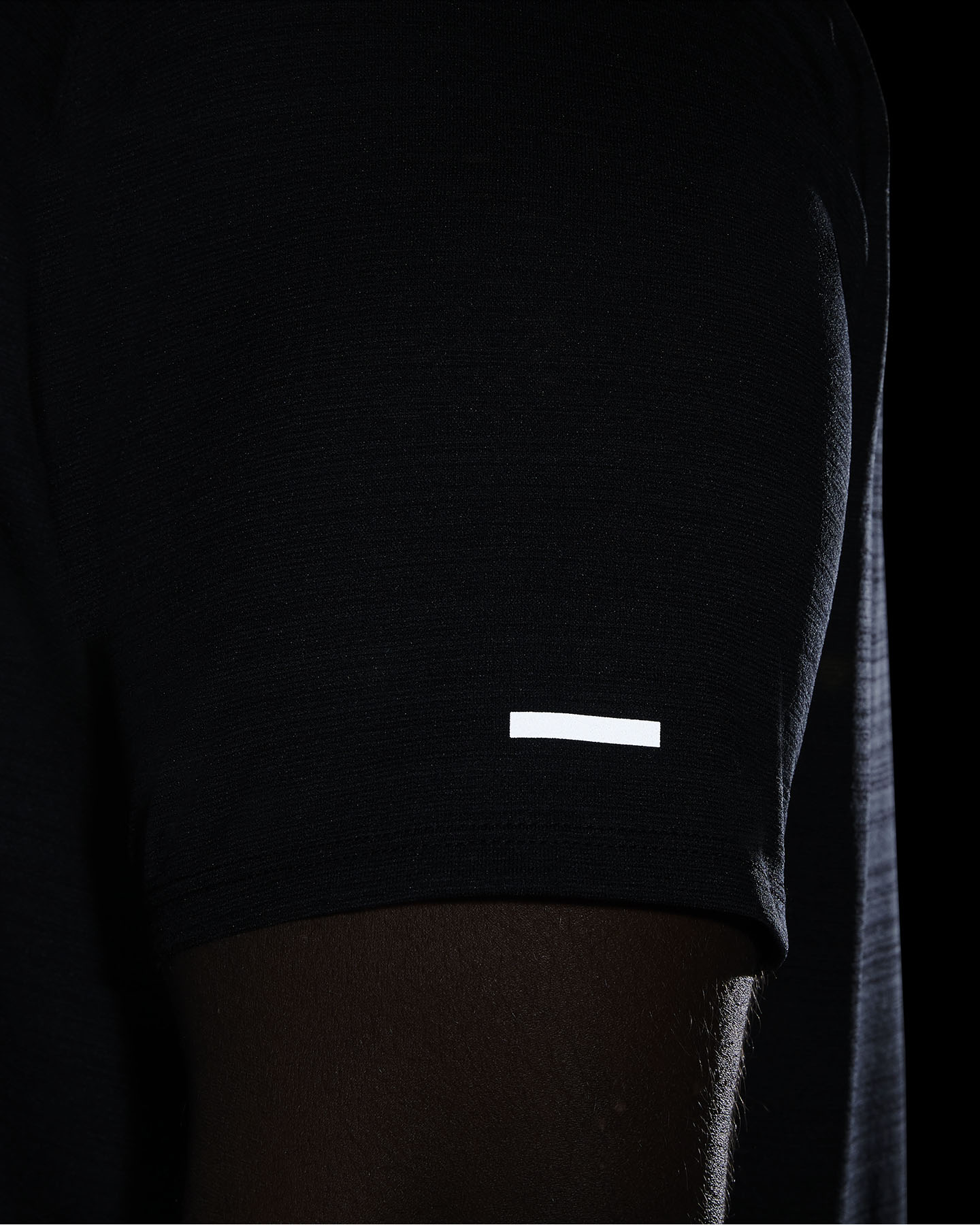 T-shirt running NIKE DRI-FIT MILER M - Nero - 5 | Cisalfa Sport