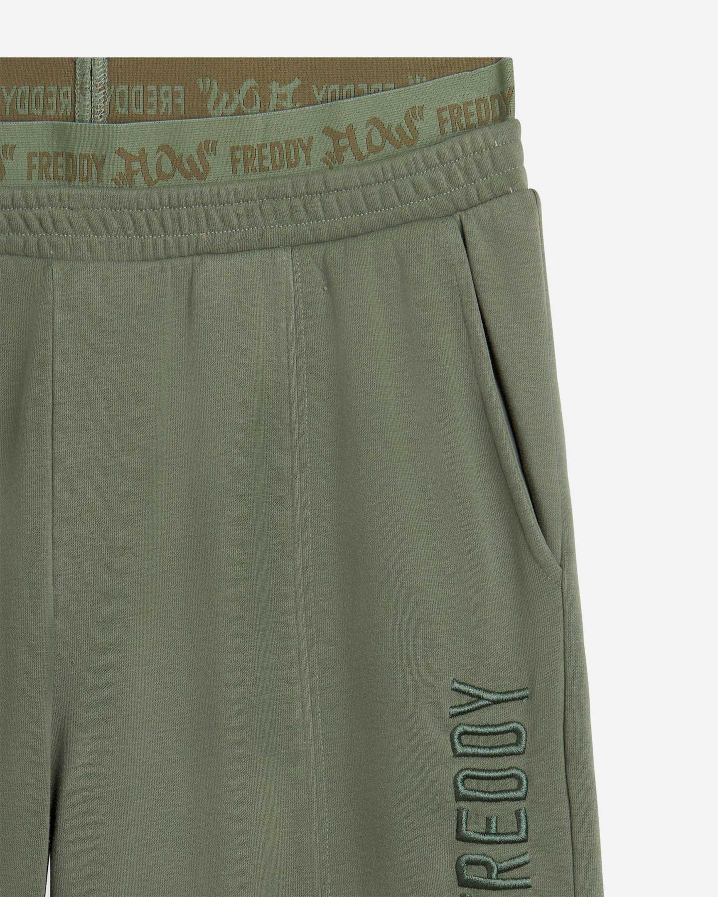 Pantalone FREDDY PALAZZO ELASTIC W - Verde - 2 | Cisalfa Sport