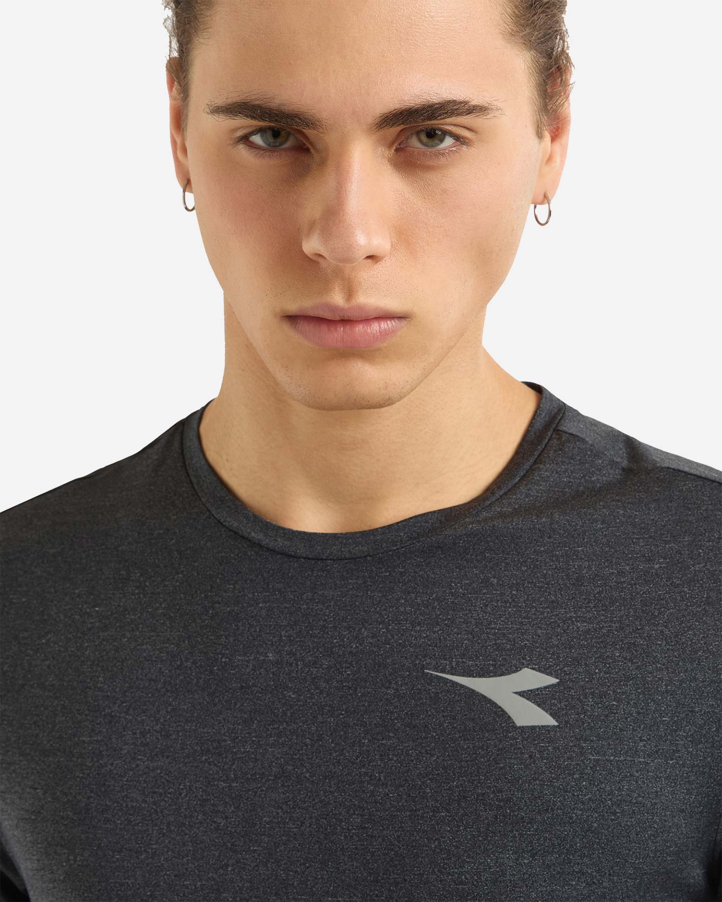 T-shirt running DIADORA TECH RUN CREW M - Nero - 4 | Cisalfa Sport