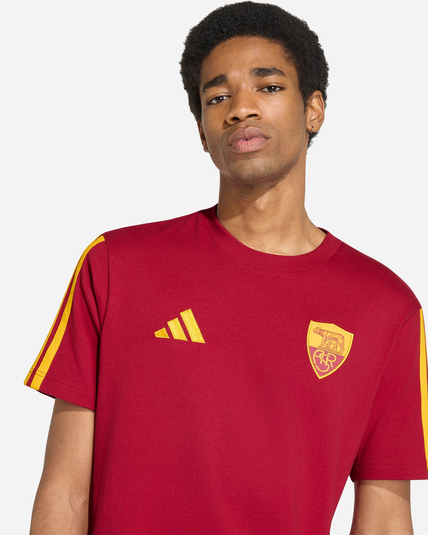 Abbigliamento calcio ufficiale ADIDAS ROMA DNA 26-27 M - Rosso - 4 | Cisalfa Sport