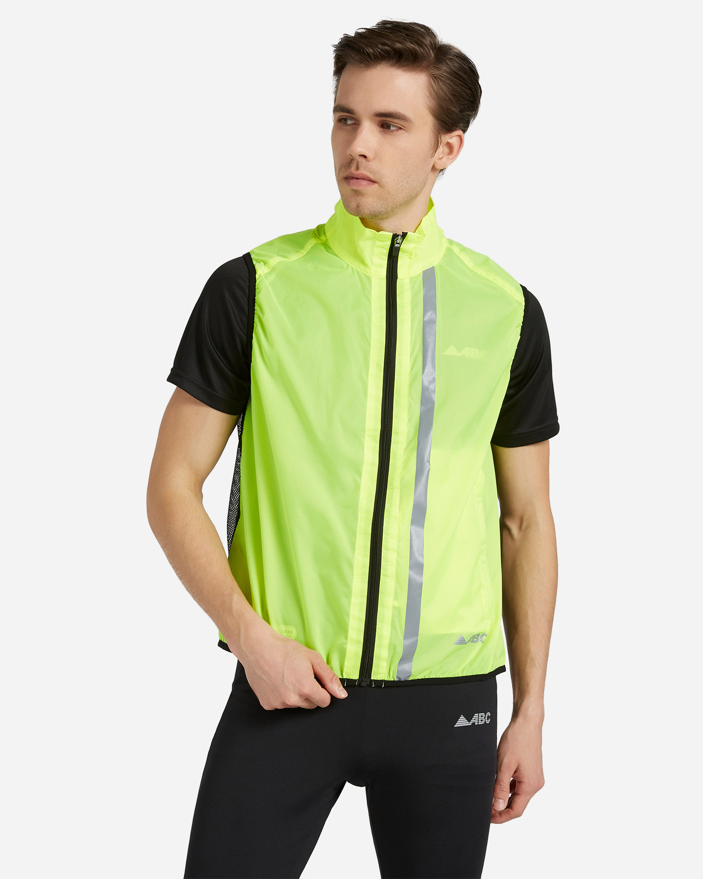 Giacca running ABC RUN VEST PACKABLE M - Giallo - 0 | Cisalfa Sport