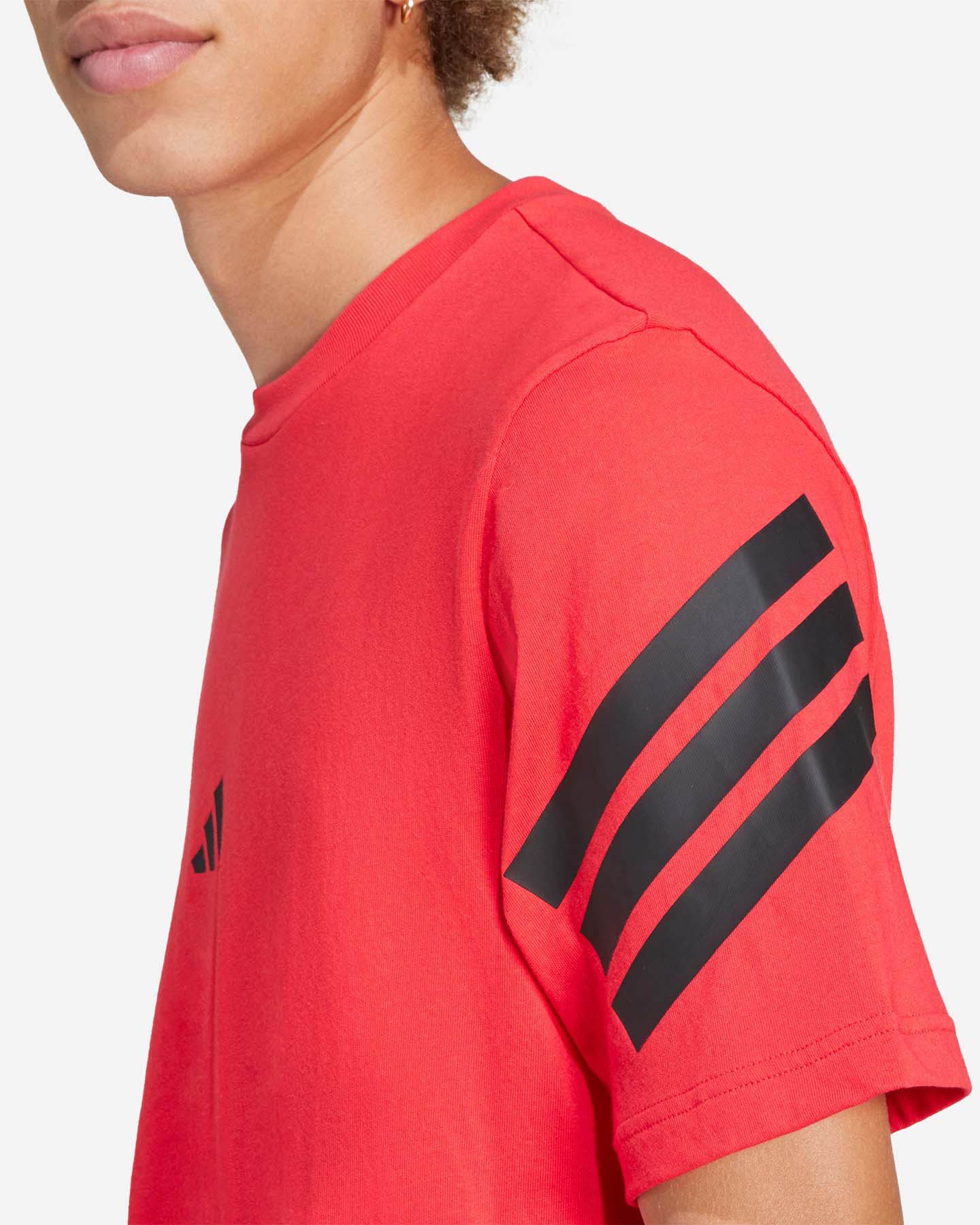 T-shirt ADIDAS 3STRIPES M - Rosso - 4 | Cisalfa Sport