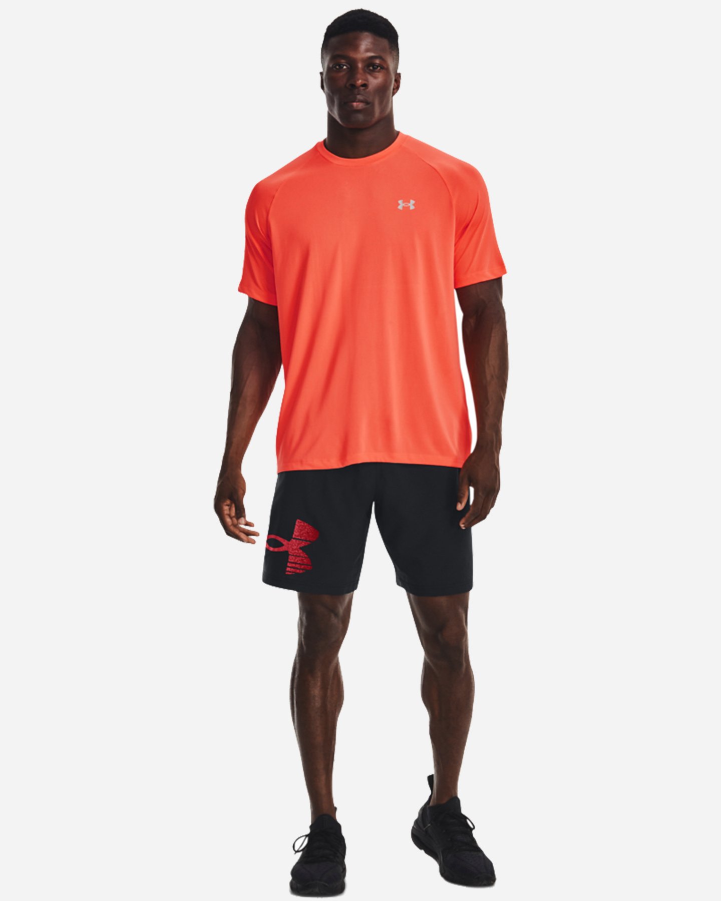 T-shirt training UNDER ARMOUR TECH REFLECTIVE M - Arancione - 4 | Cisalfa Sport