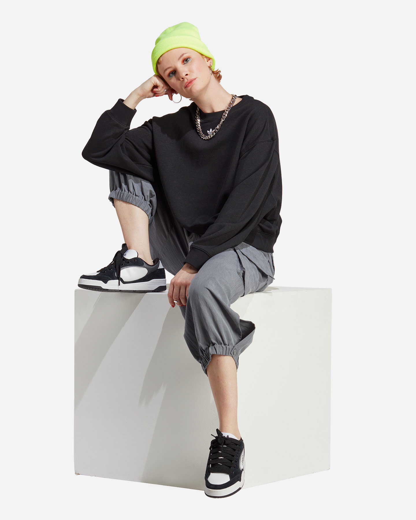 Felpa ADIDAS SMALL LOGO W - Nero - 3 | Cisalfa Sport