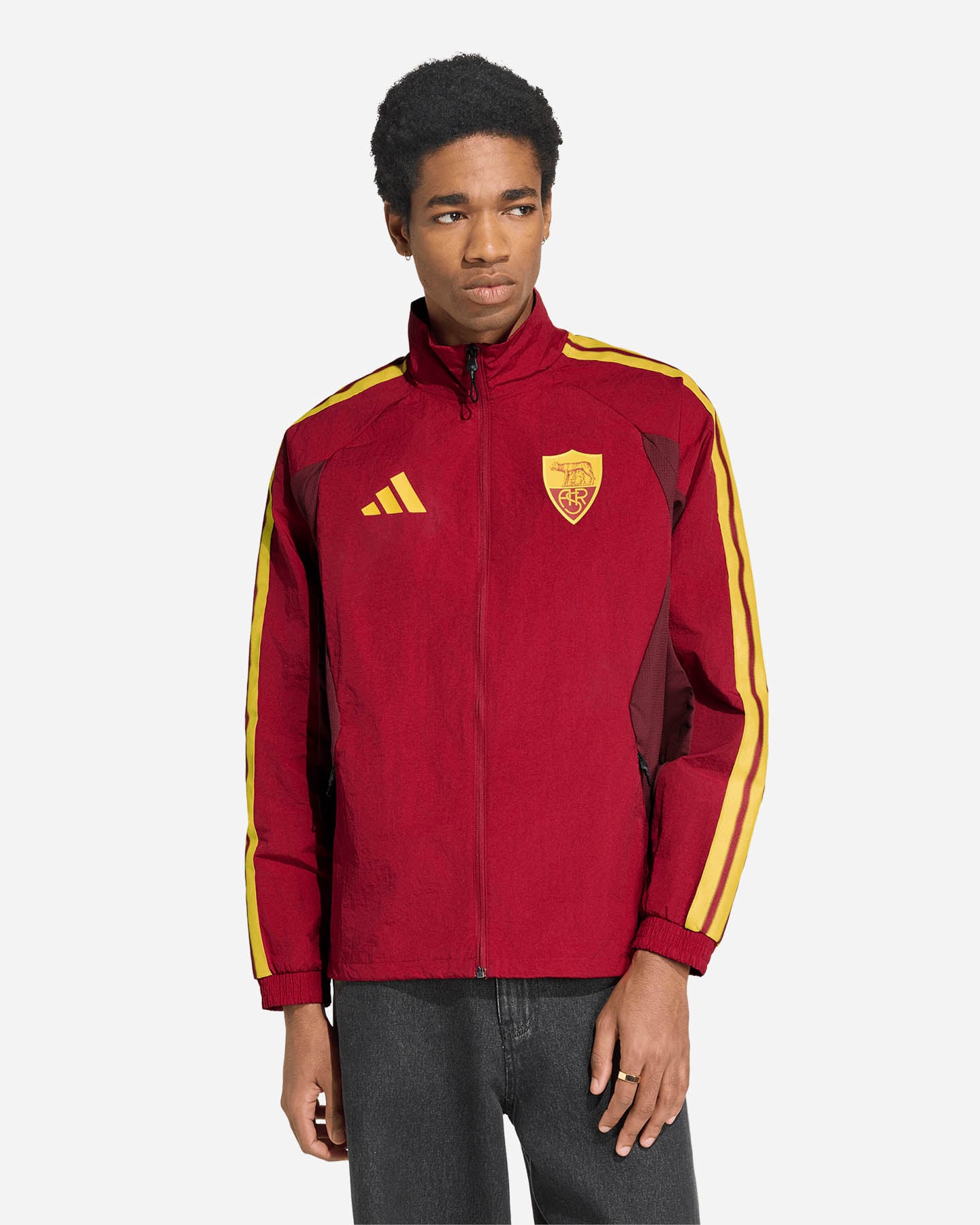 Abbigliamento calcio ufficiale ADIDAS AS ROMA HOME ANTHEM 26-27 M - 1 | Cisalfa Sport