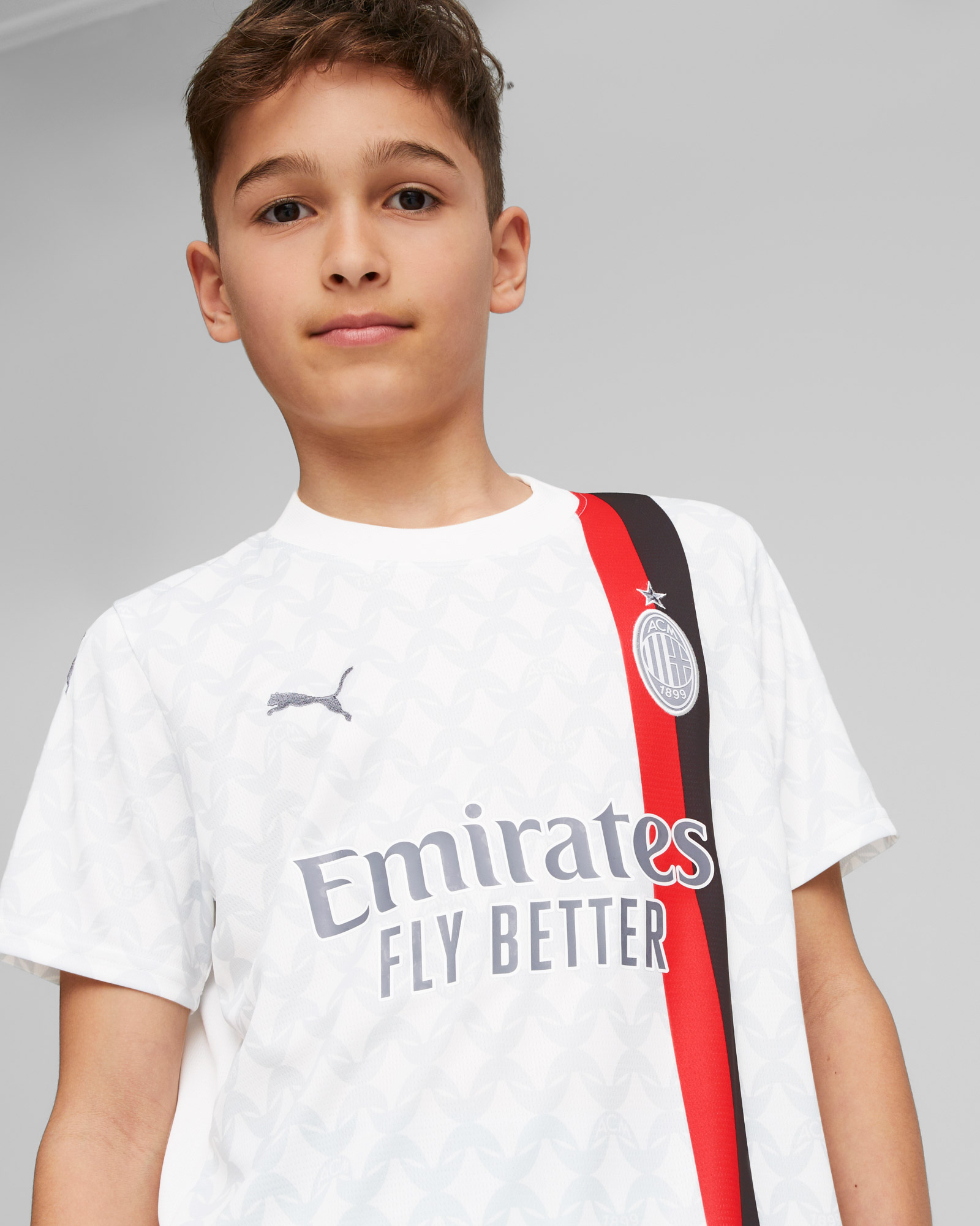 Maglia calcio ufficiale PUMA MILAN AWAY REPLICA 23-24 JR - Bianco - 4 | Cisalfa Sport