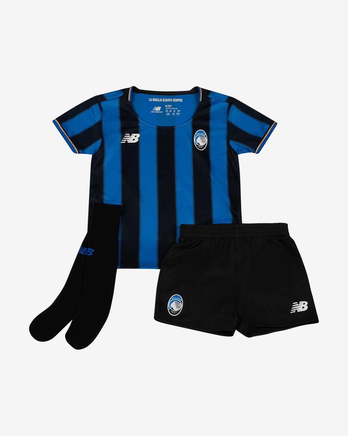 New Balance Atalanta Home 25-26 Jr - Abbigliamento Calcio Ufficiale - Color Mix