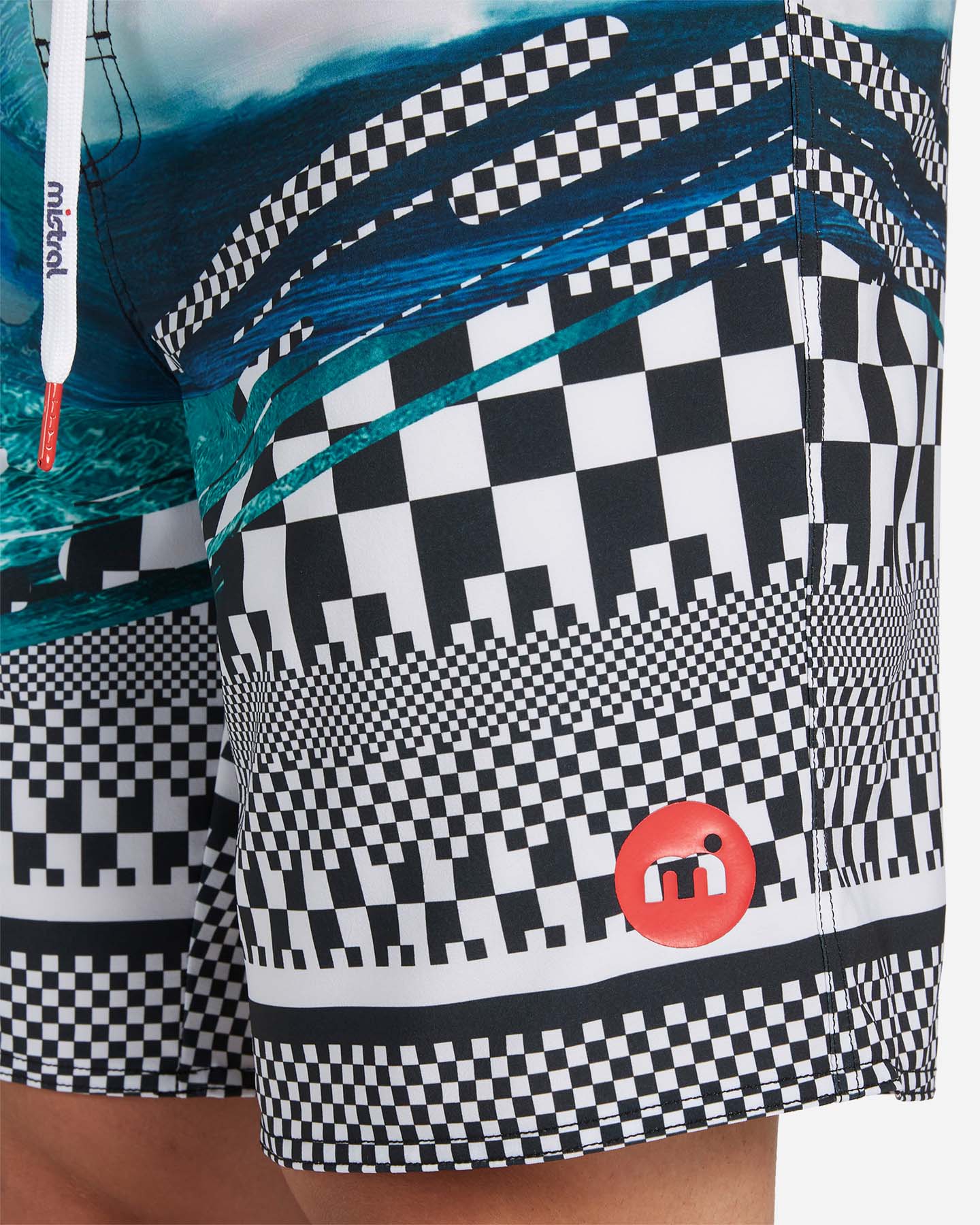 Boardshort mare MISTRAL GEOMETRIC WAVE M - Color mix - 3 | Cisalfa Sport