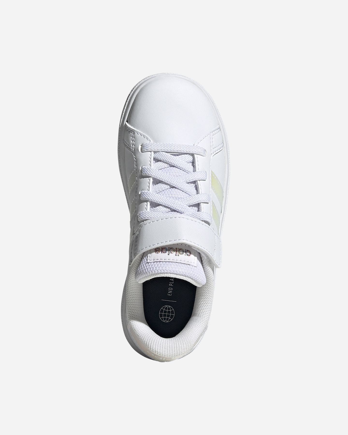 Scarpe sneakers ADIDAS CORE GRAND COURT 2.0 ELASTIC PS JR - Bianco - 2 | Cisalfa Sport