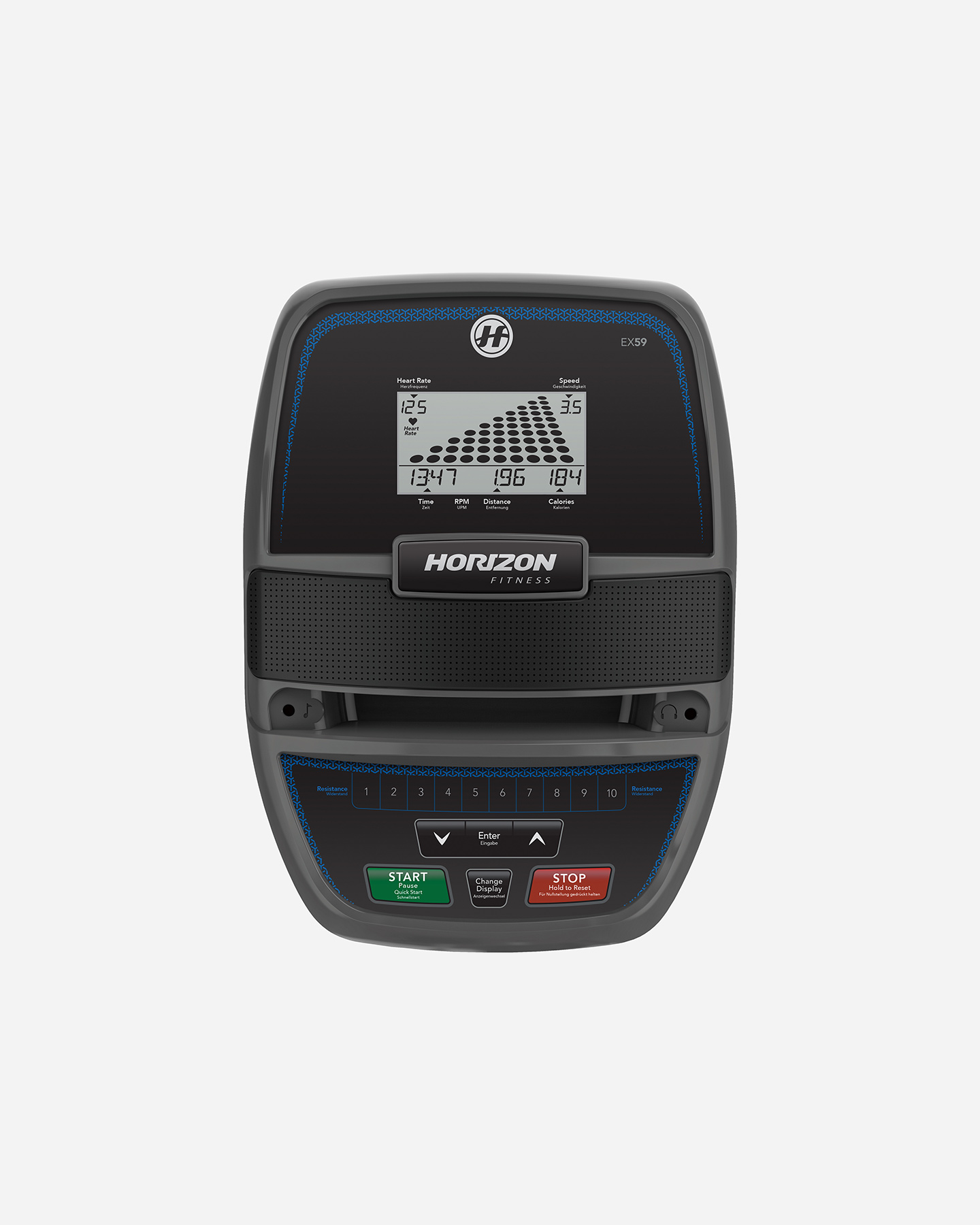 Ellittica HORIZON FITNESS EX-59  - Nero - 4 | Cisalfa Sport