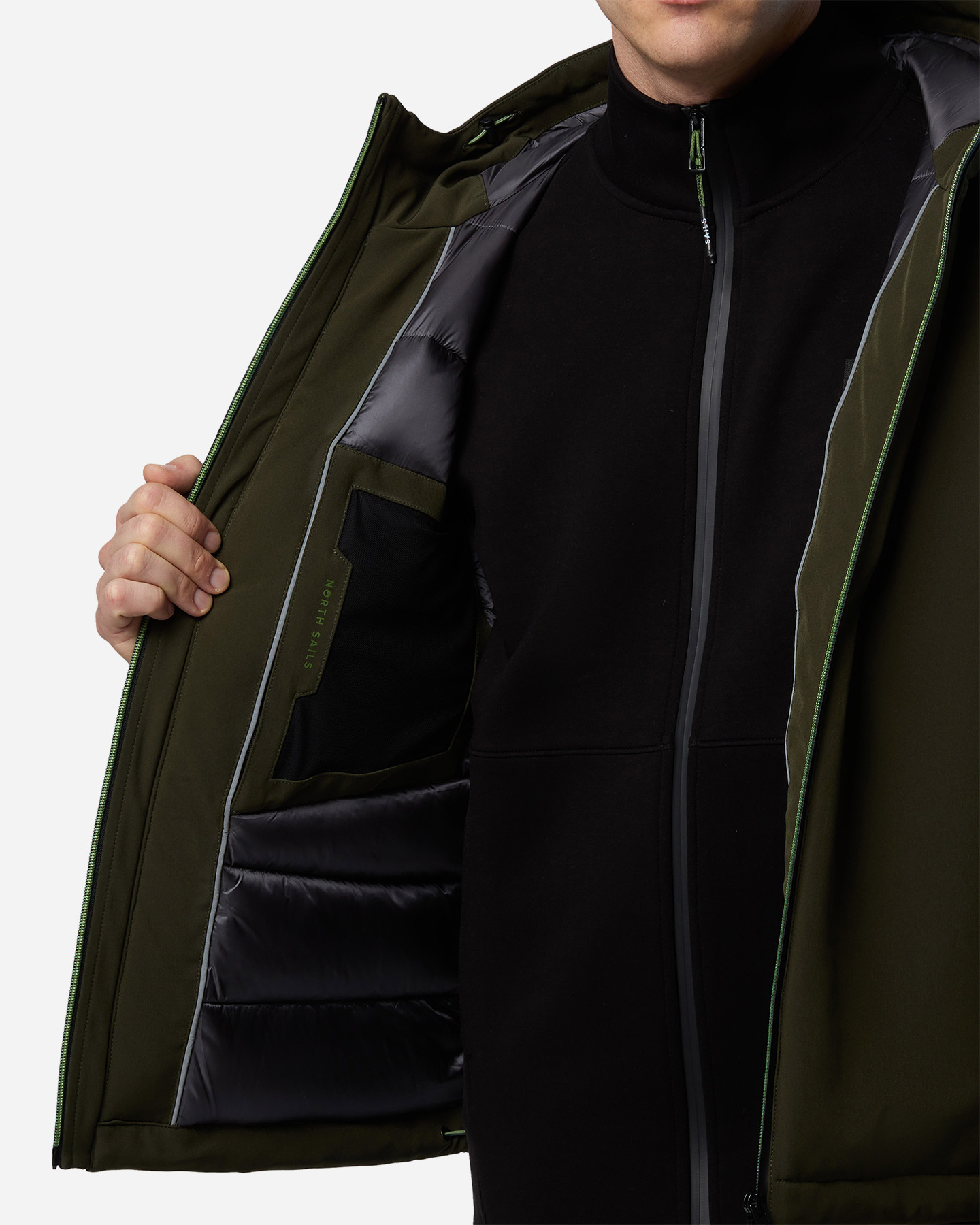 Giubbotto NORTH SAILS HOBART SOFTSHELL M - Verde - 4 | Cisalfa Sport