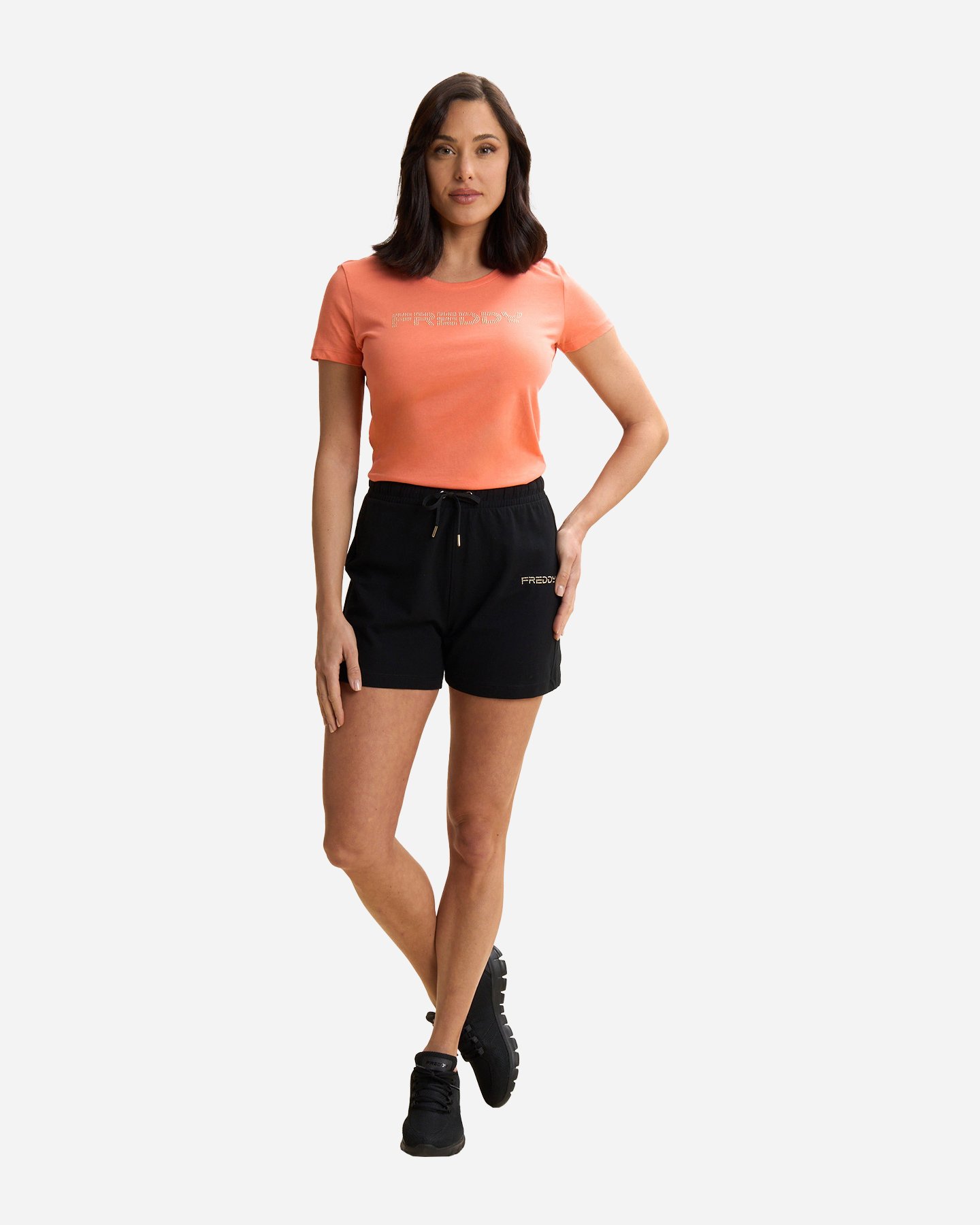 Pantaloncini FREDDY SMALL LOGO W - Nero - 4 | Cisalfa Sport