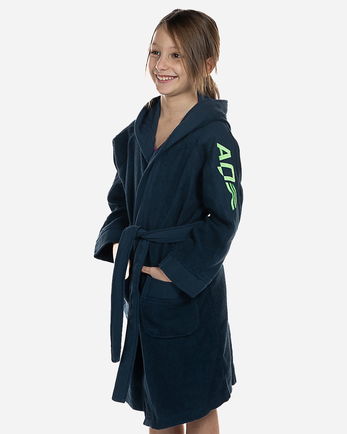 Accappatoio AQUARAPID FENGJ JR - Blu Navy - 1 | Cisalfa Sport