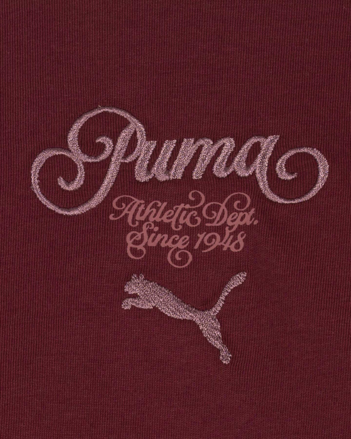T-shirt PUMA CROP W - Rosso - 2 | Cisalfa Sport