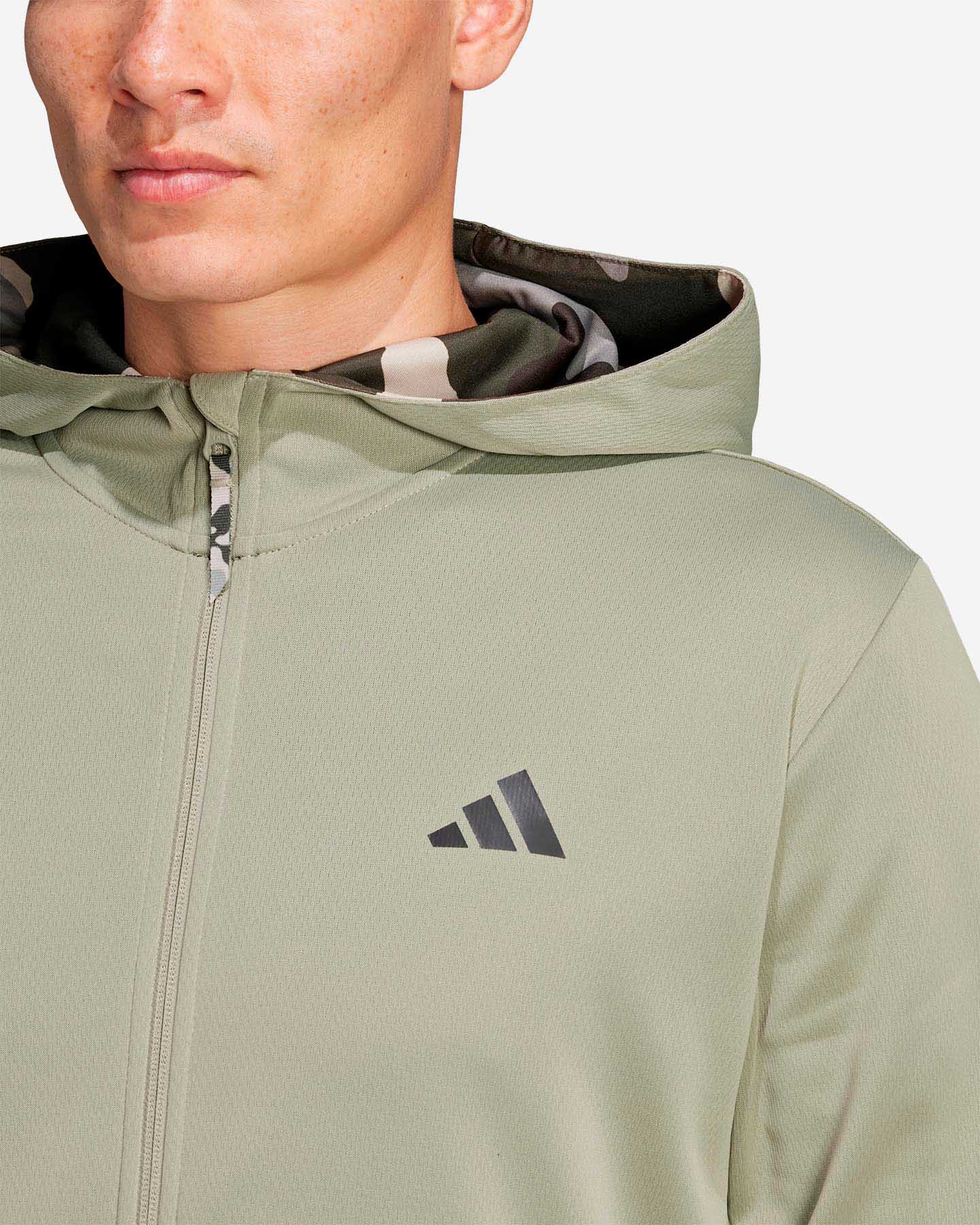 Felpa training ADIDAS CAMO M - Verde - 4 | Cisalfa Sport