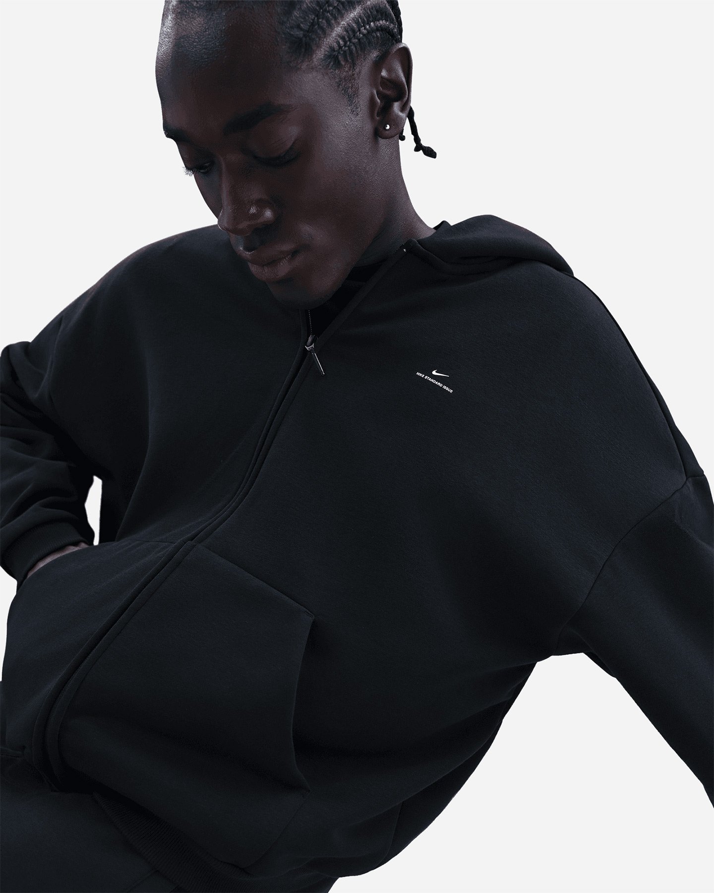 Felpa NIKE FLC THERMA FIT M - Nero - 4 | Cisalfa Sport