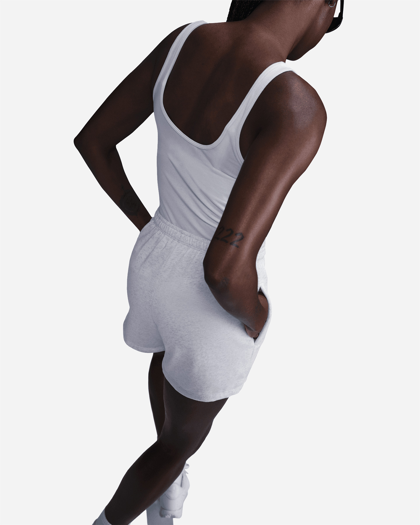 Pantaloncini NIKE CHILL SMALL LOGO W - Grigio - 4 | Cisalfa Sport