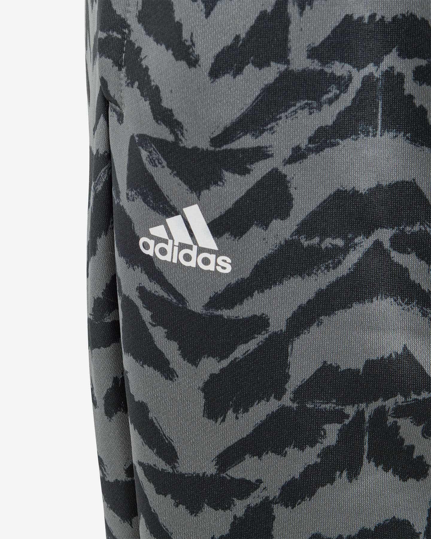 Tuta ADIDAS ALL OVER JR - Grigio - 5 | Cisalfa Sport