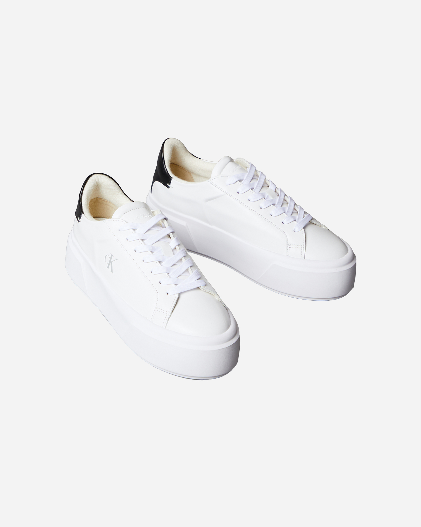 Scarpe sneakers CALVIN KLEIN JEANS FLATFORM LACE UP LEATHER W - Bianco - 1 | Cisalfa Sport