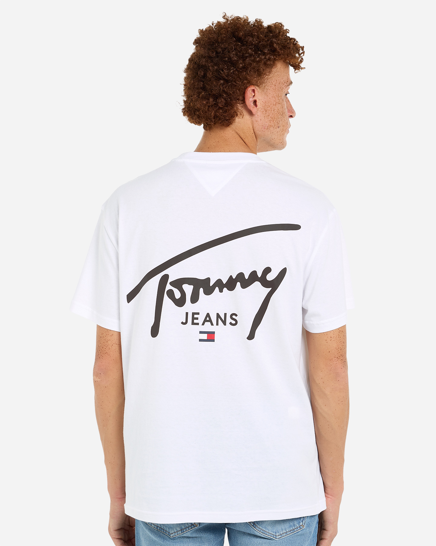 T-shirt TOMMY HILFIGER BACK LOGO SIGNATURE M - Bianco - 3 | Cisalfa Sport