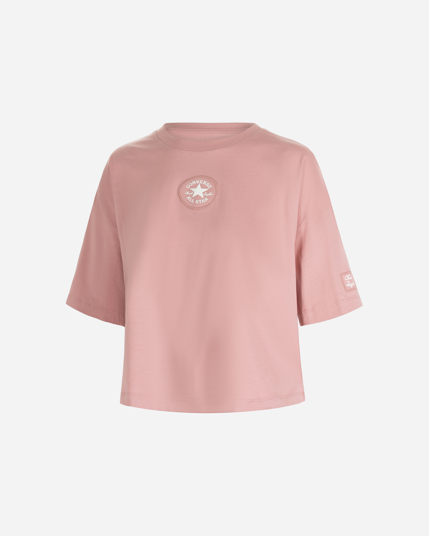 T-shirt CONVERSE TAYLOR CROP BOXY W - Rosa - 0 | Cisalfa Sport