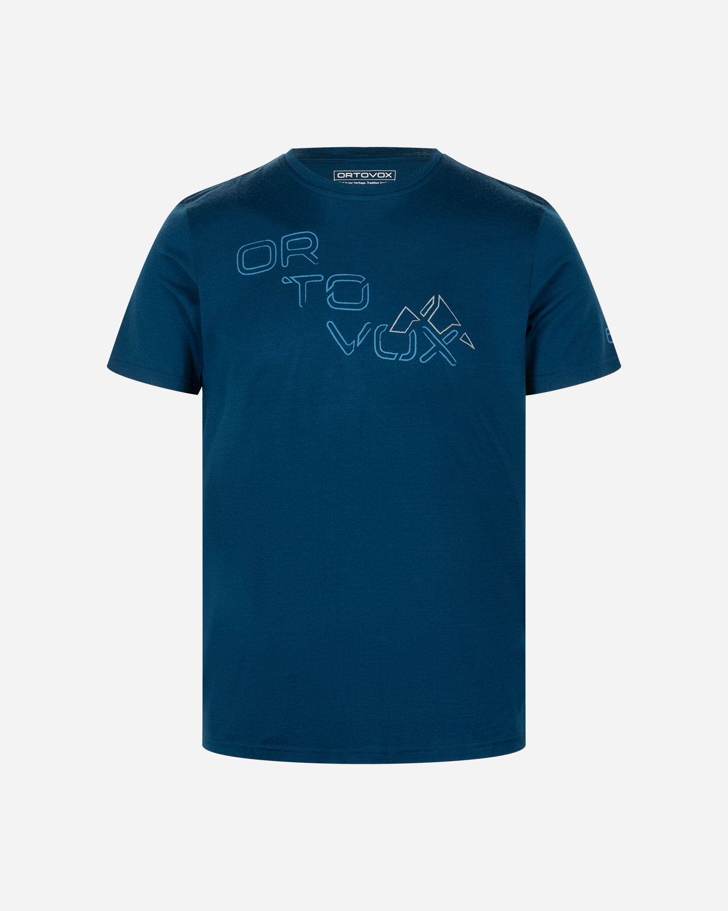 T-shirt ORTOVOX TANGRAM LOGO M - Blu - 0 | Cisalfa Sport
