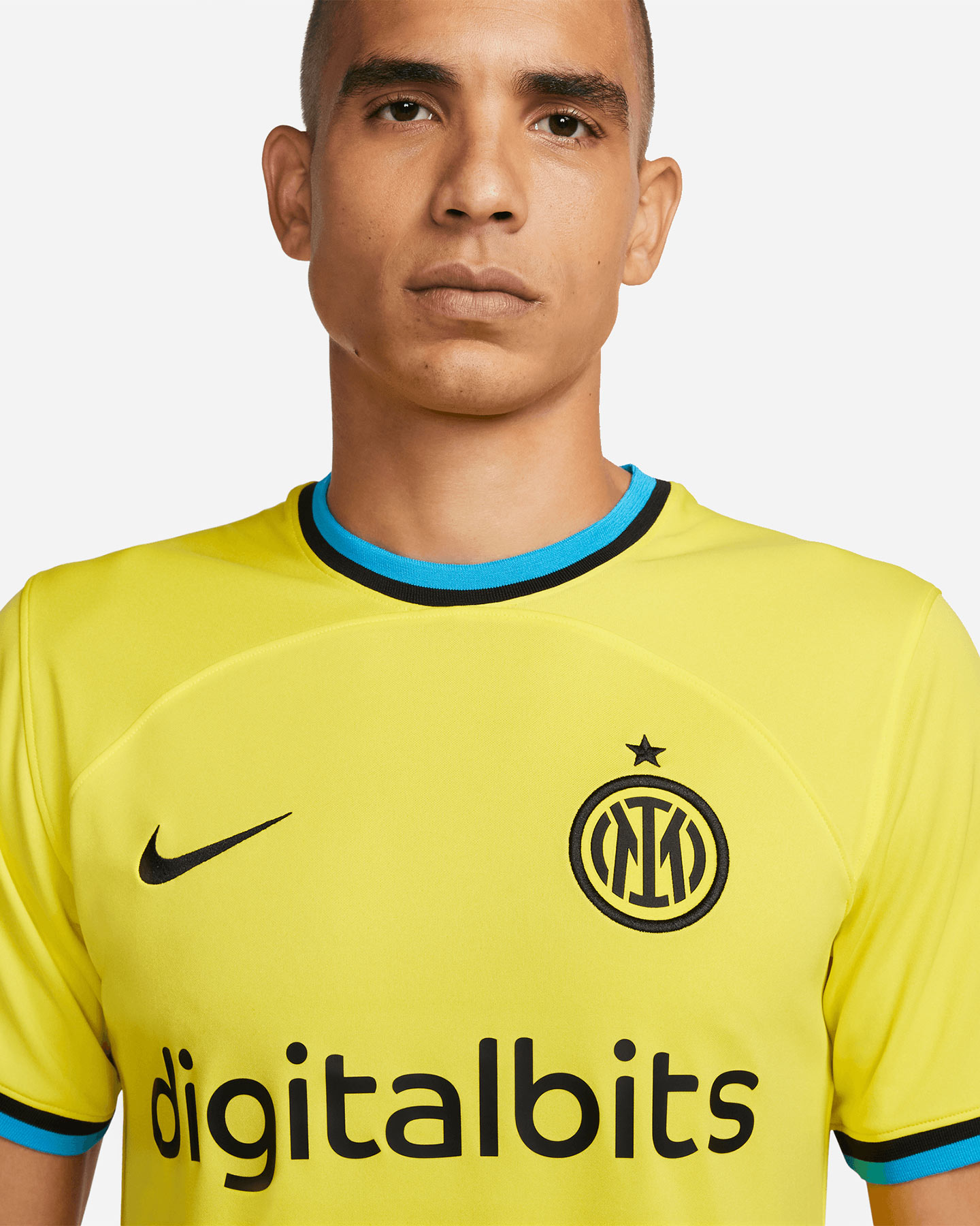 Maglia calcio ufficiale NIKE DRI FIT INTER THIRD 22-23 M - Giallo - 2 | Cisalfa Sport