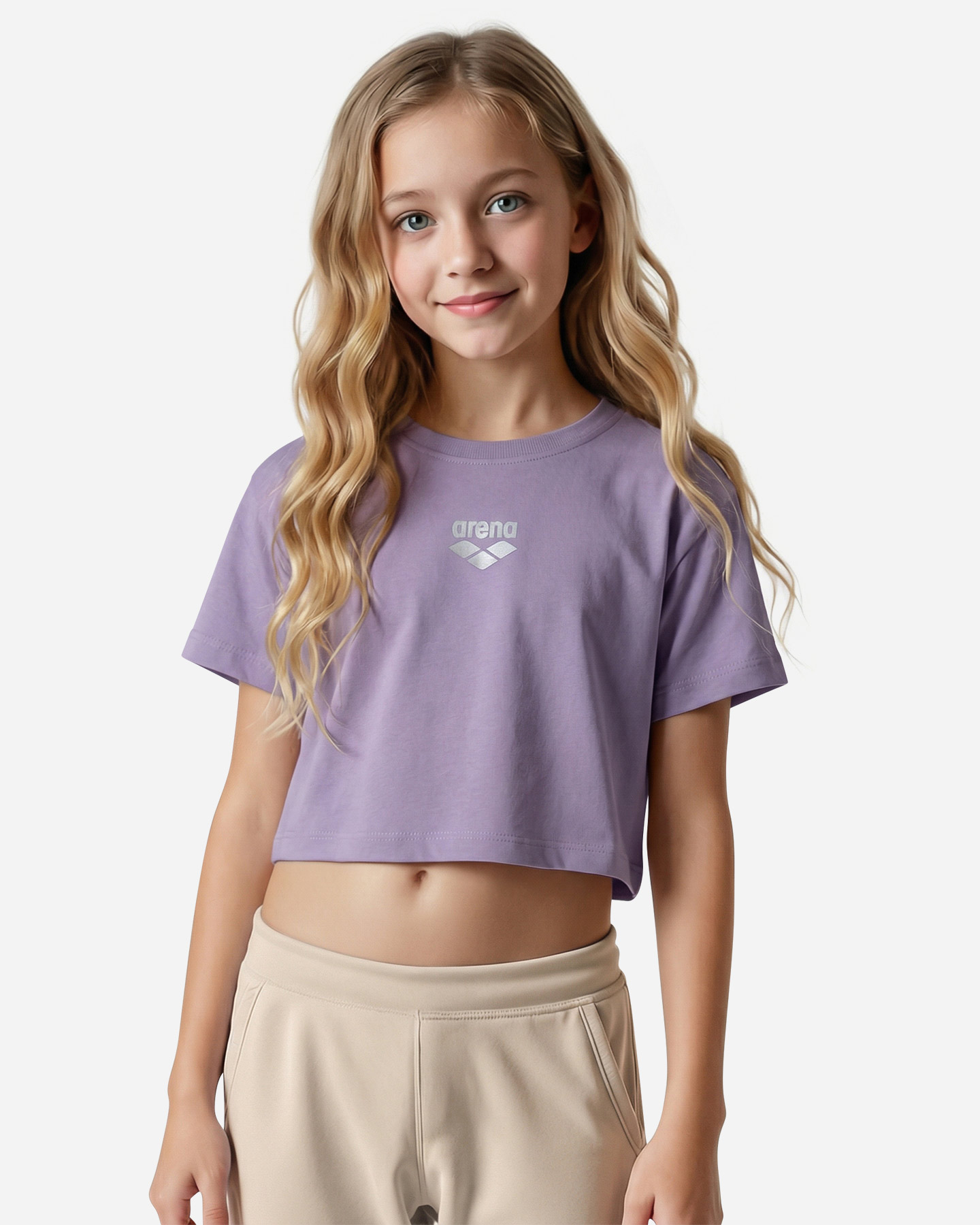 T-shirt ARENA ATHLETIC PROGRESS JR - Lilla - 2 | Cisalfa Sport