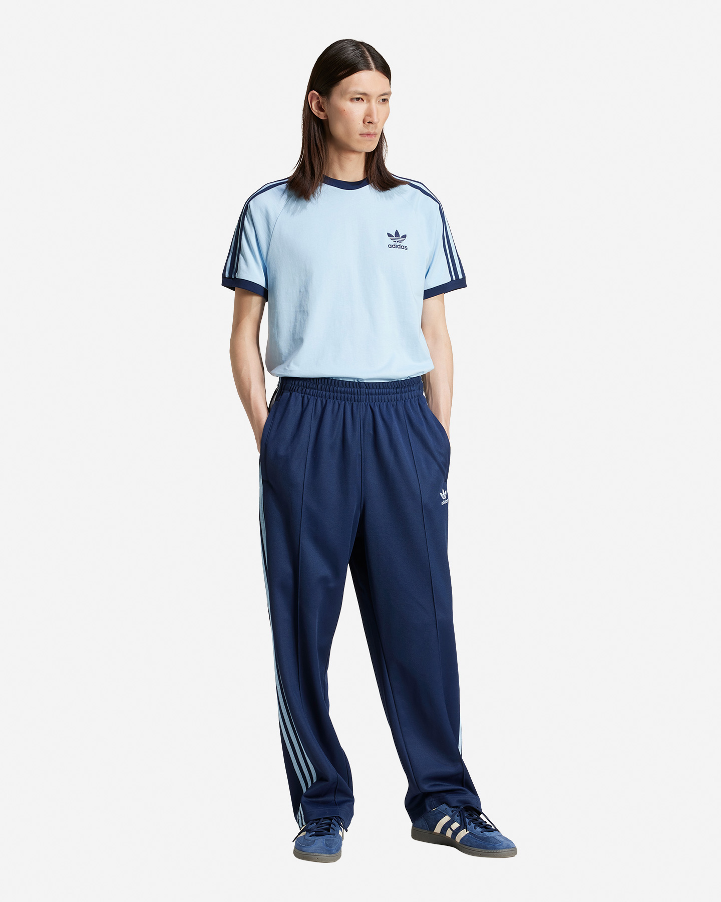 T-shirt ADIDAS 3STRIPES M - Azzurro - 5 | Cisalfa Sport