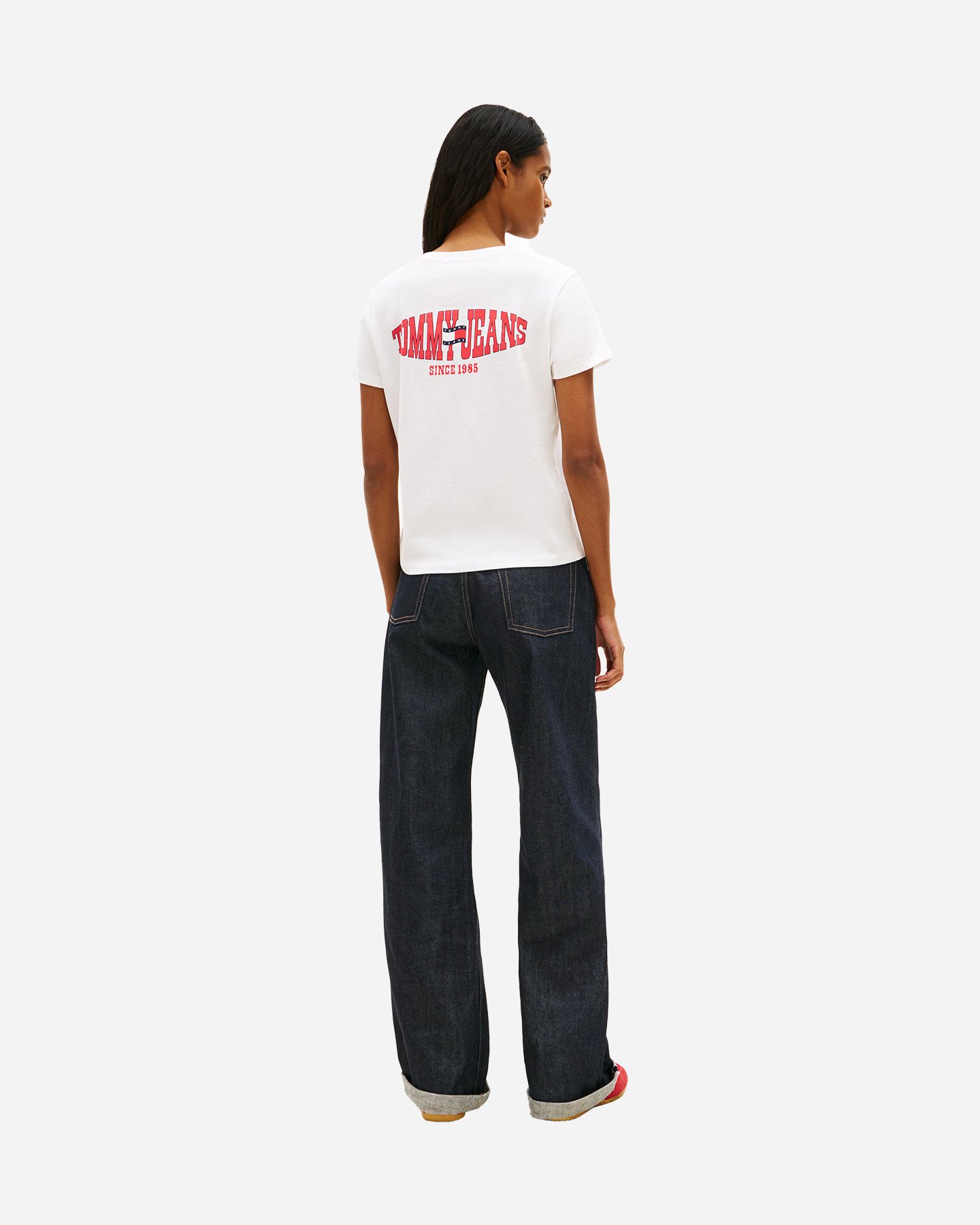 T-shirt TOMMY HILFIGER WAVY FLAG BACK W - Bianco - 3 | Cisalfa Sport