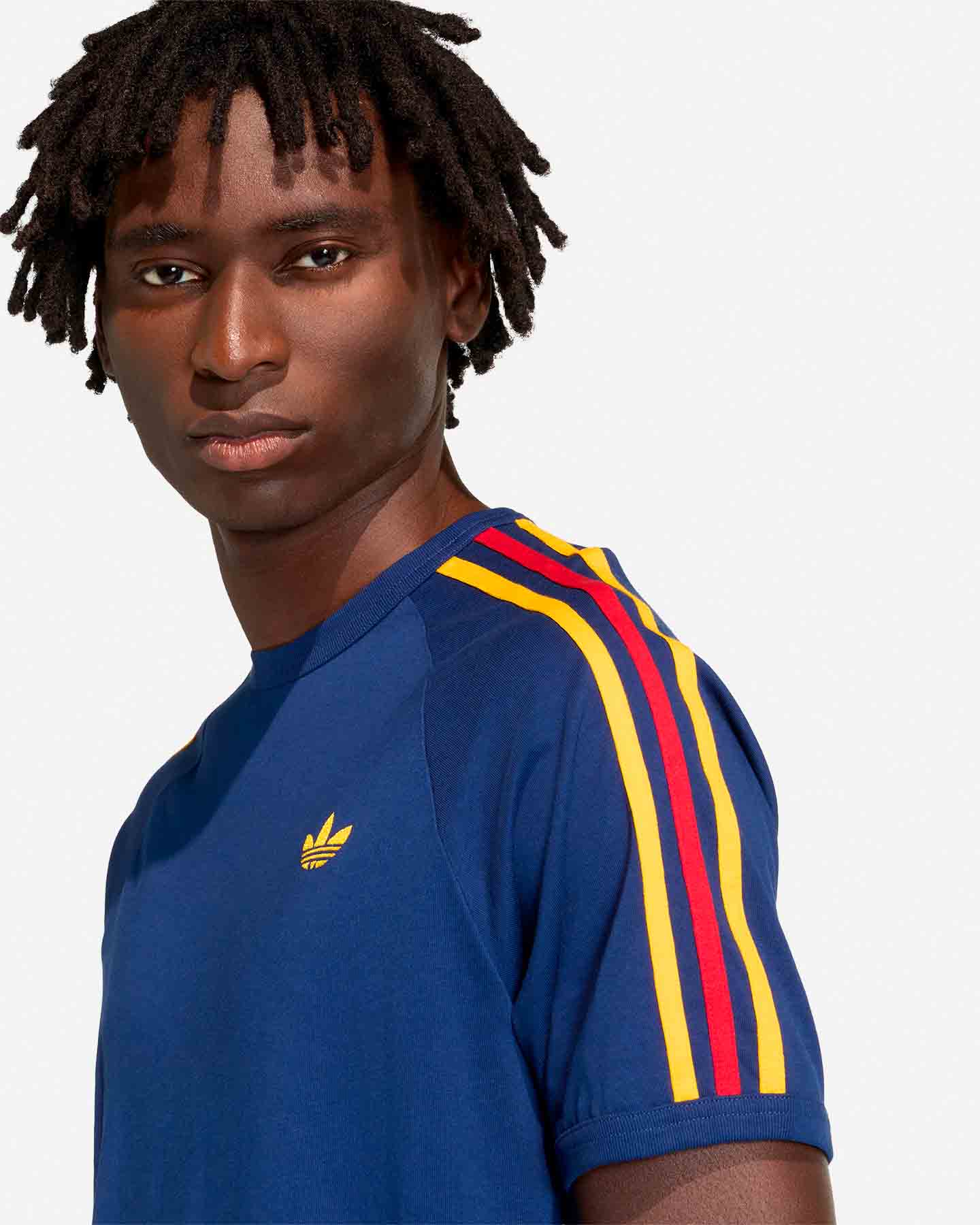 T-shirt ADIDAS ORIGINALS 3STRIPES M - Blu - 4 | Cisalfa Sport