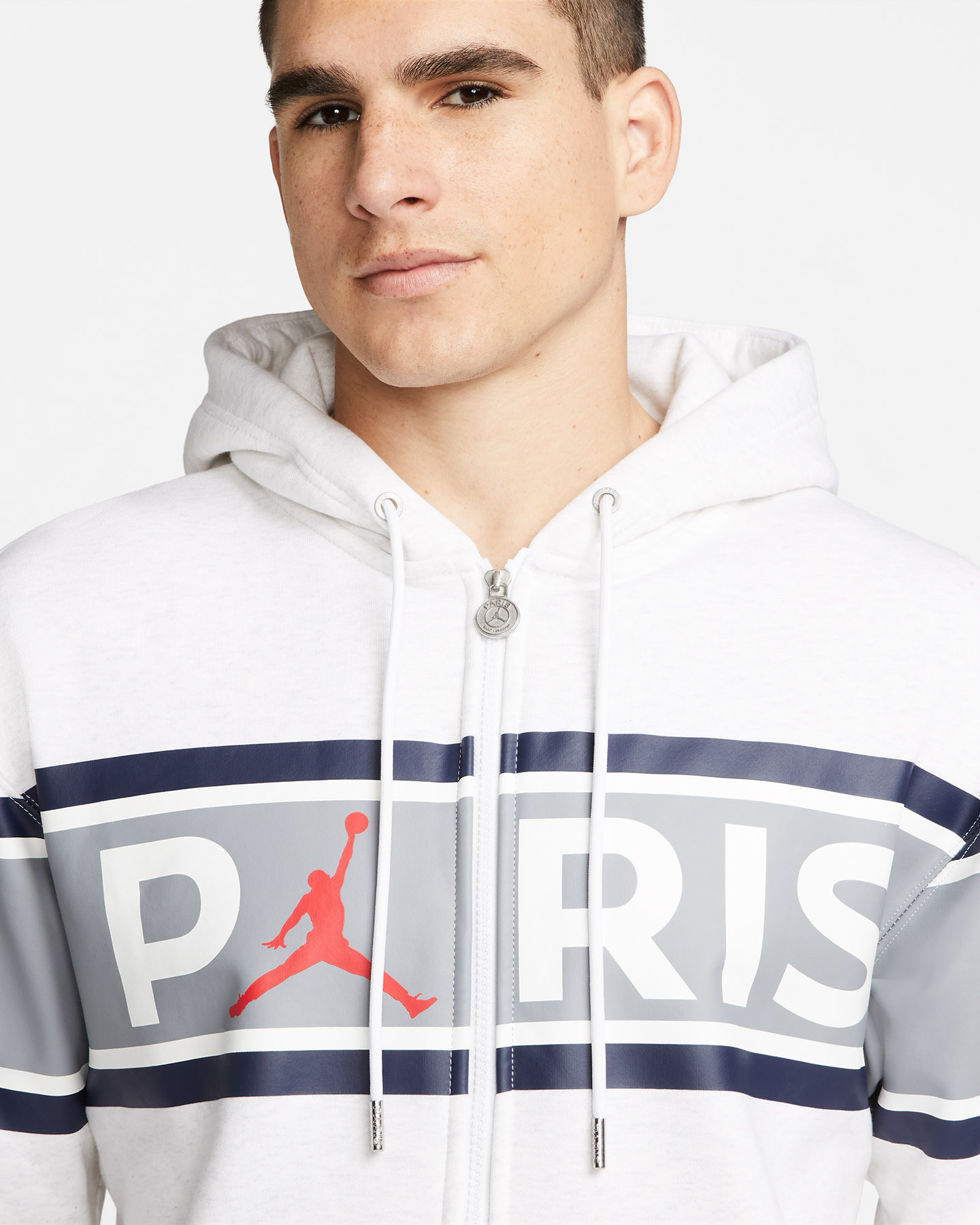 Felpa NIKE JORDAN PARIS SAINT GERMAIN M - Bianco - 2 | Cisalfa Sport