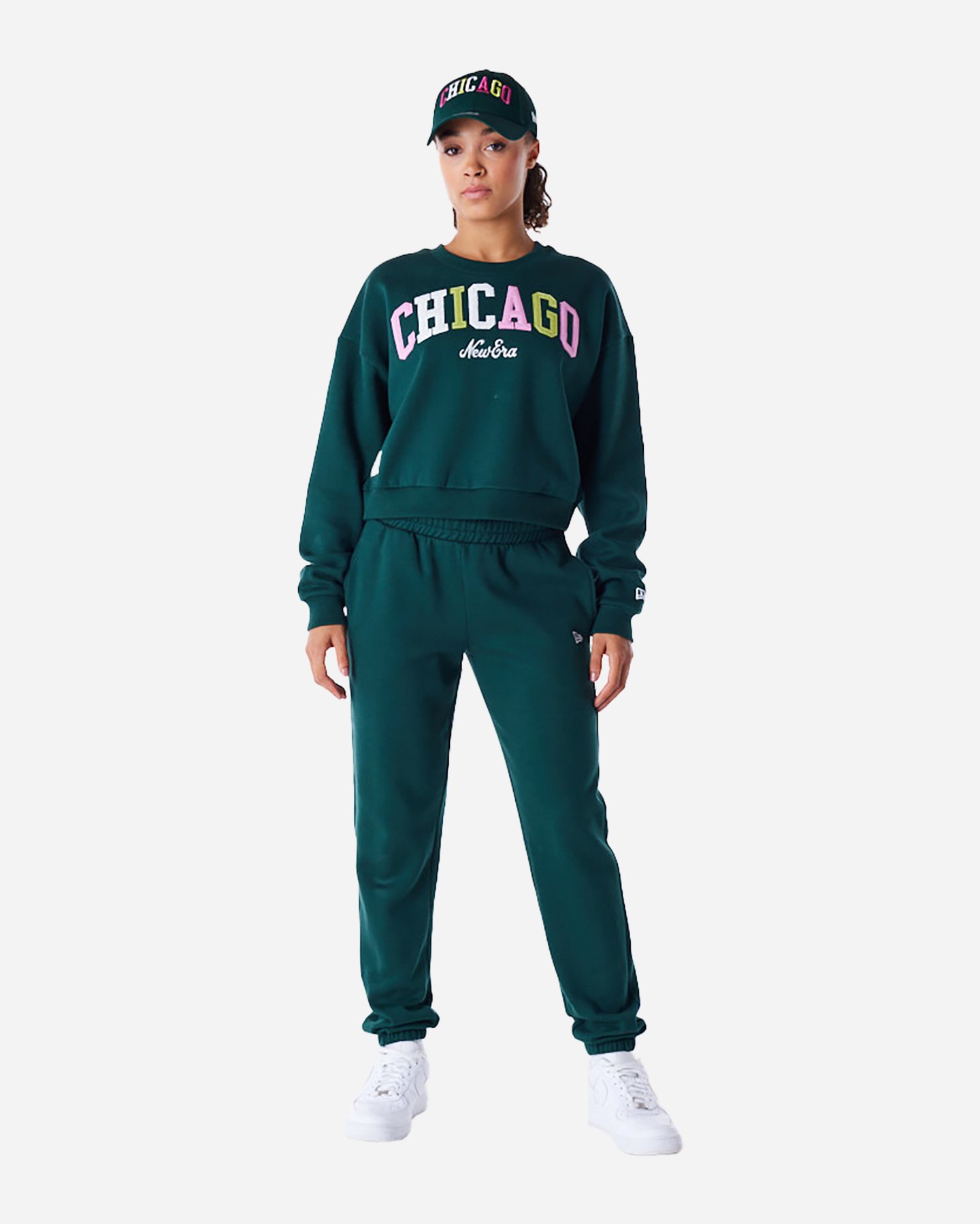 Pantalone NEW ERA WRITTEN RETRO W - Verde - 2 | Cisalfa Sport