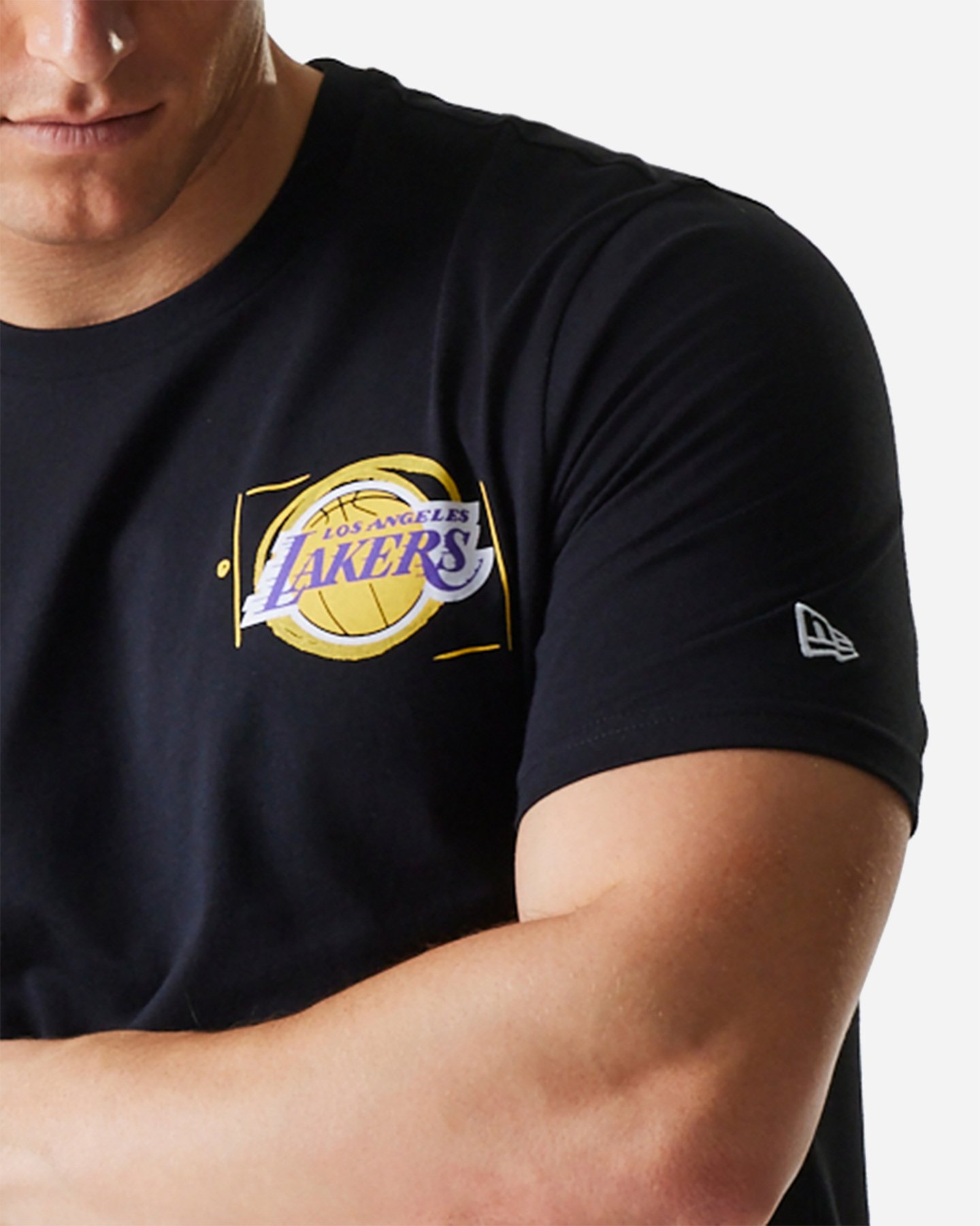 Maglia basket NEW ERA PHOTOGRAPH LOS ANGELES LAKERS M - Nero - 3 | Cisalfa Sport