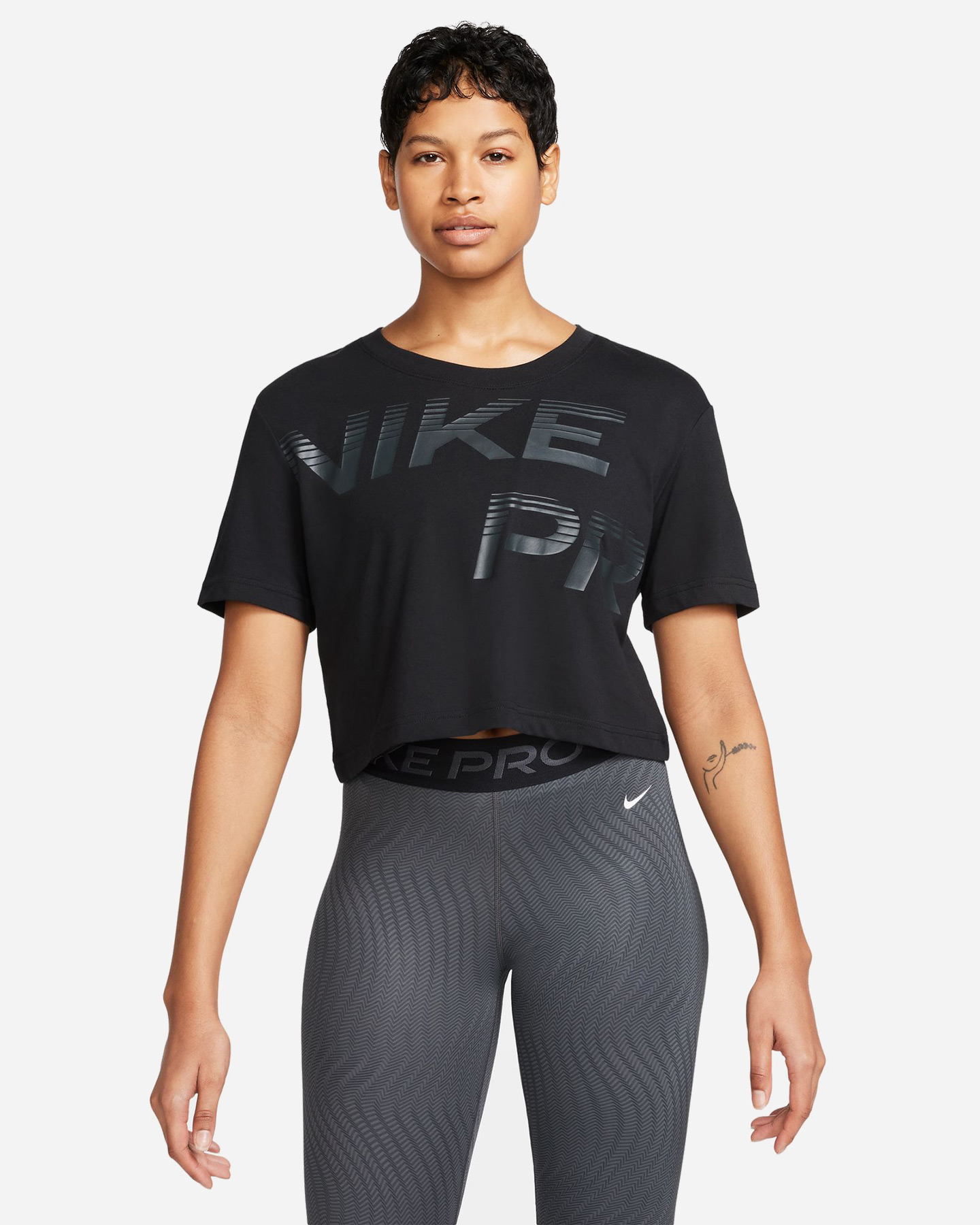 Image of Nike Dri Fit Crop Pro W - T-shirt Training - Donna
