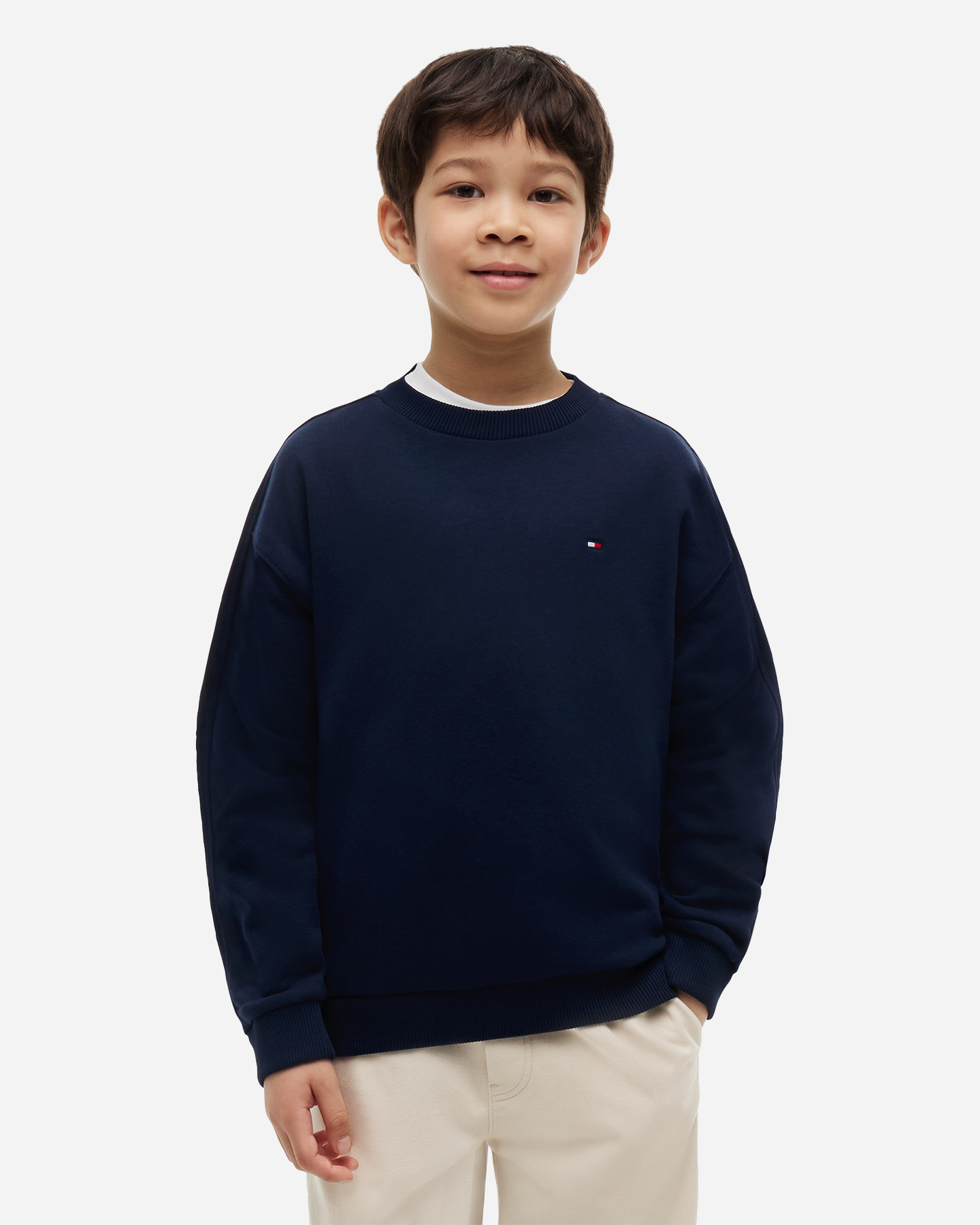 Felpa TOMMY HILFIGER TEAM JR - Blu - 1 | Cisalfa Sport