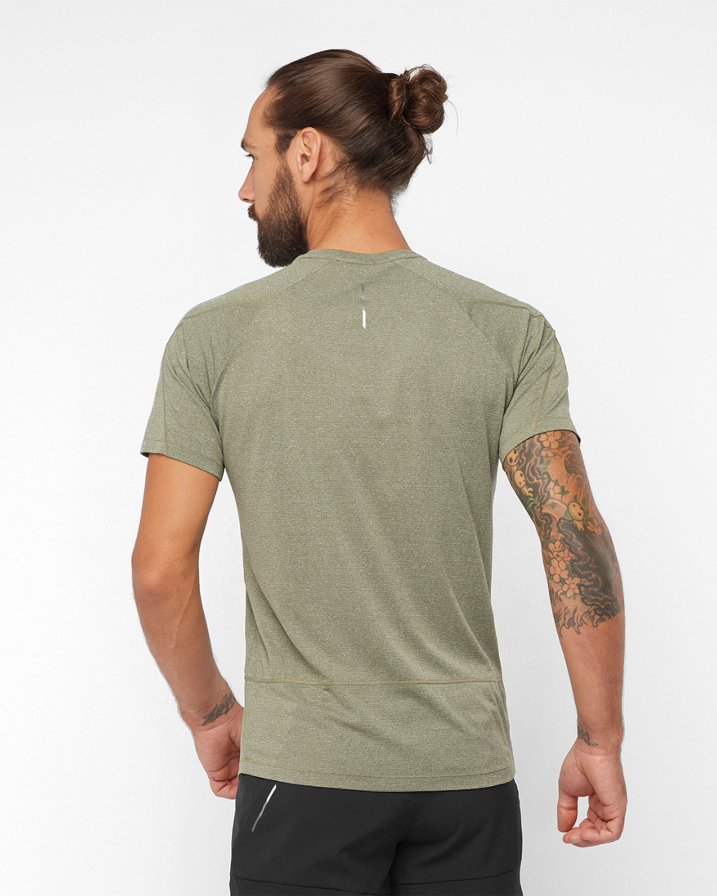 T-shirt SALOMON CROSS RUN M - Verde - 2 | Cisalfa Sport