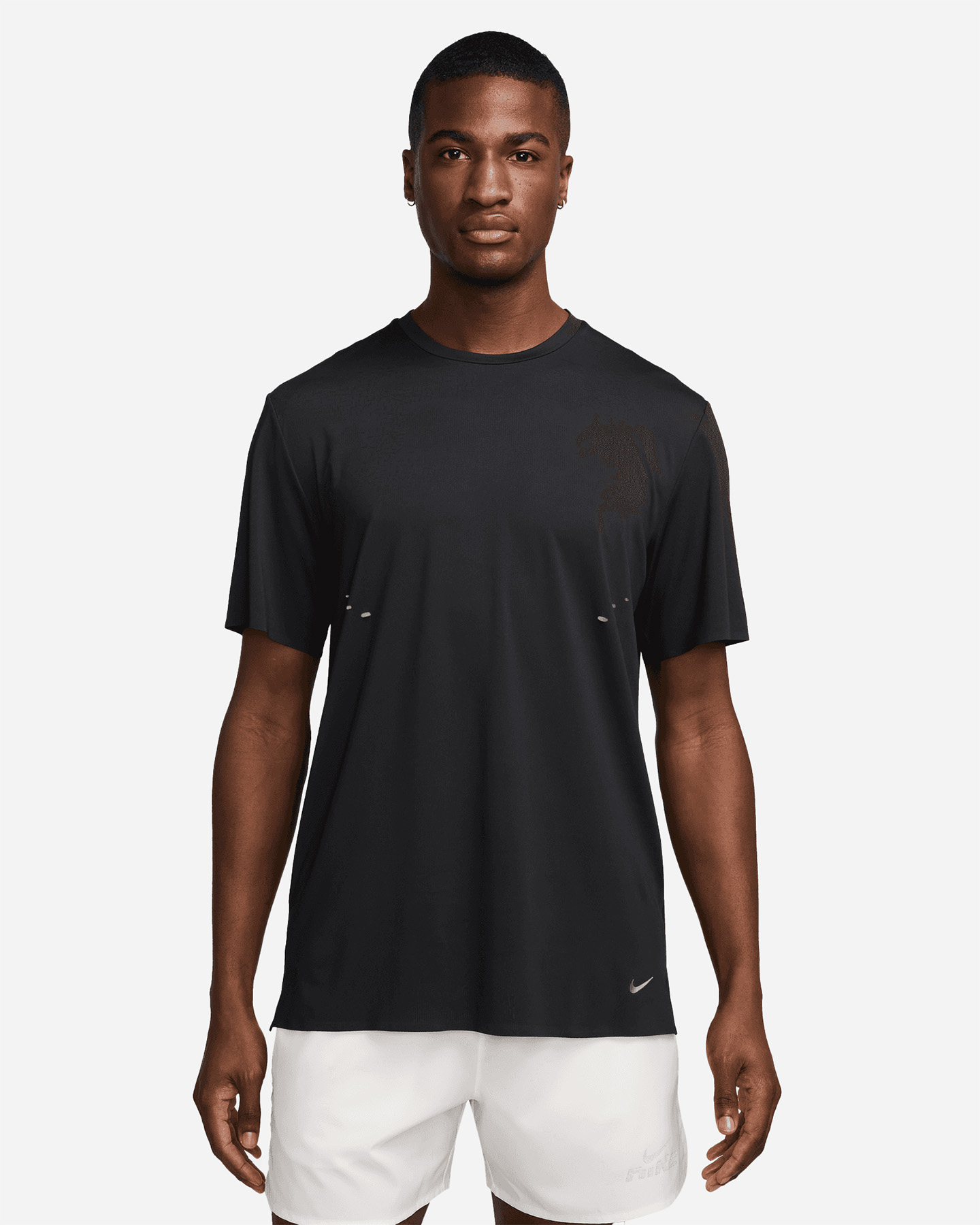 T-shirt running NIKE RUN PINNACLE M - Nero - 0 | Cisalfa Sport