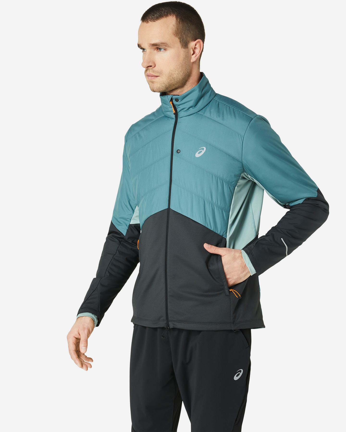 Giacca running ASICS WINTER RUN M - Azzurro - 2 | Cisalfa Sport