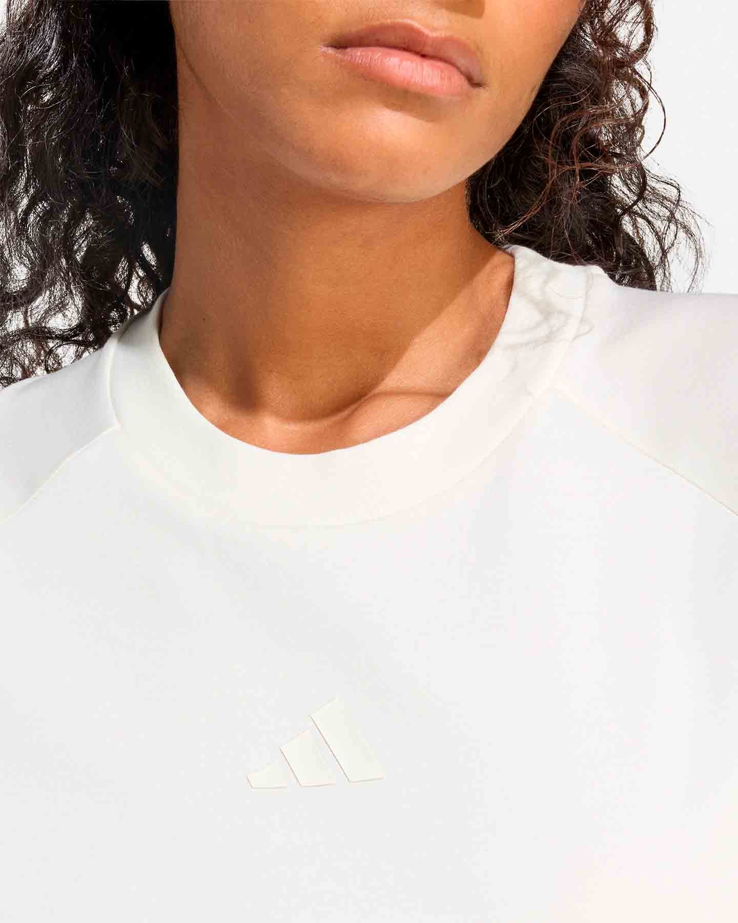 T-shirt ADIDAS SOFT LUX W - Bianco - 4 | Cisalfa Sport