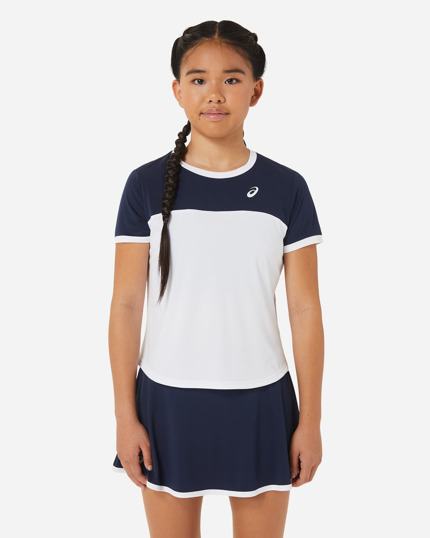 Asics Basic Jr - Maglia Tennis - Bianco