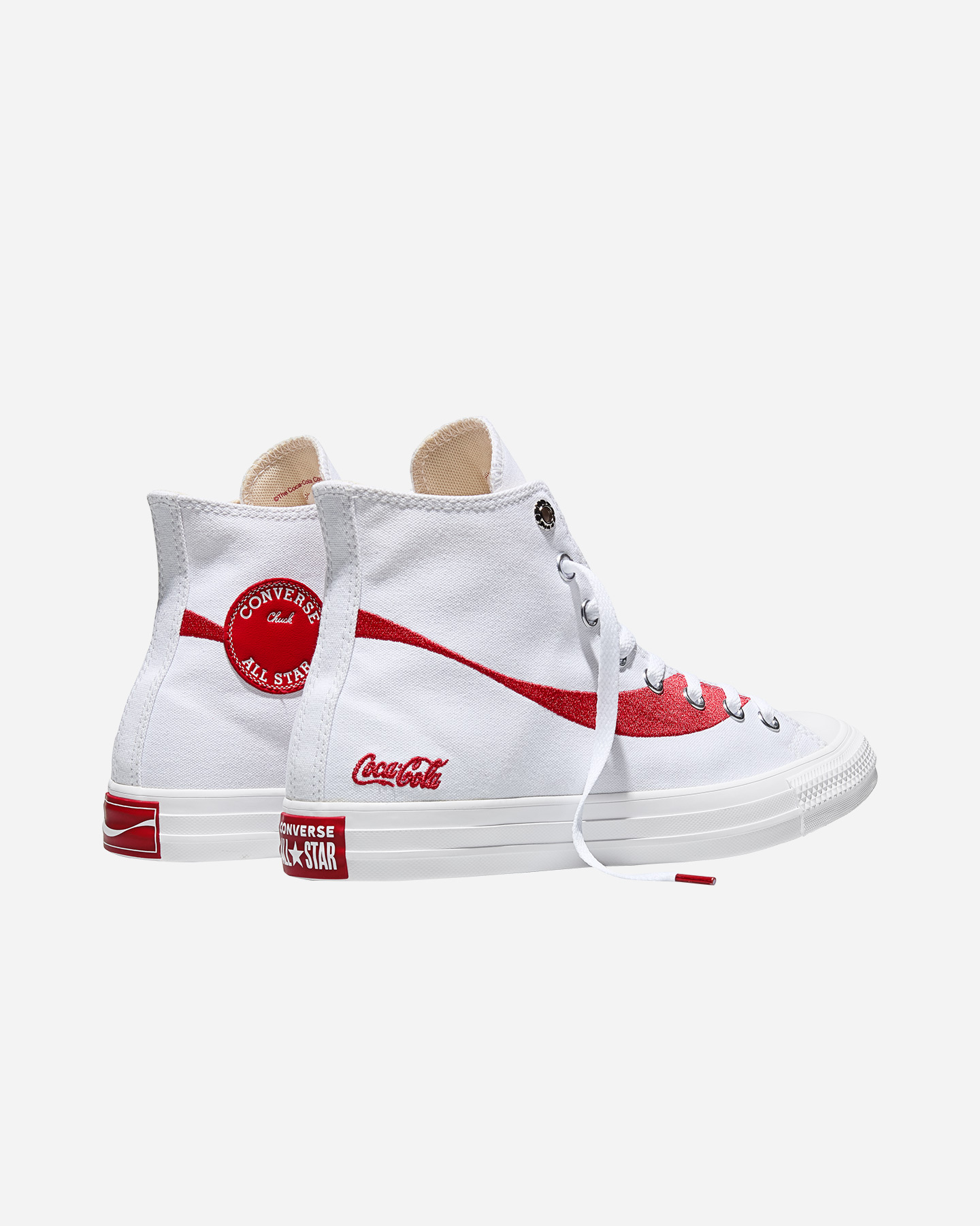 Scarpe sneakers CONVERSE CHUCK TAYLOR ALL STAR HIGH COCA COLA  - Bianco - 4 | Cisalfa Sport