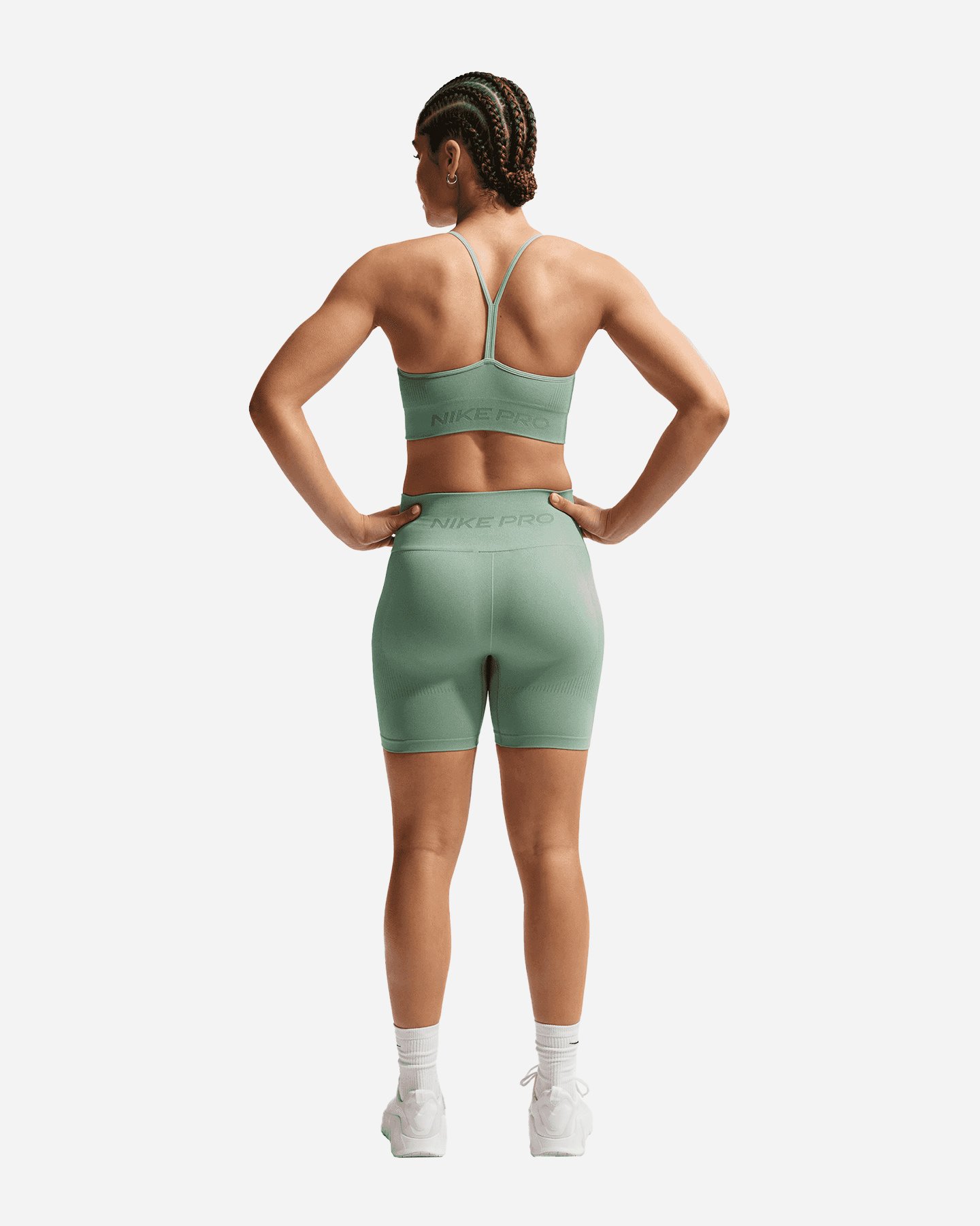Bra training NIKE SEAMLESS LS PRO W - Verde - 2 | Cisalfa Sport