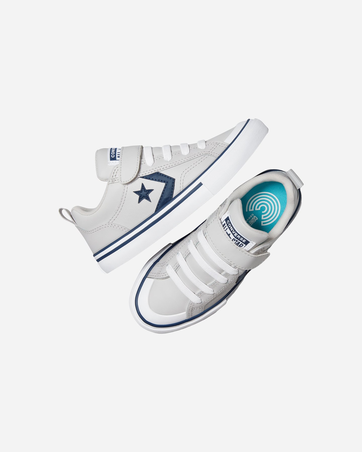 Scarpe sneakers CONVERSE PRO BLAZE STRAP LTH EASY ON LOW JR - Grigio - 2 | Cisalfa Sport