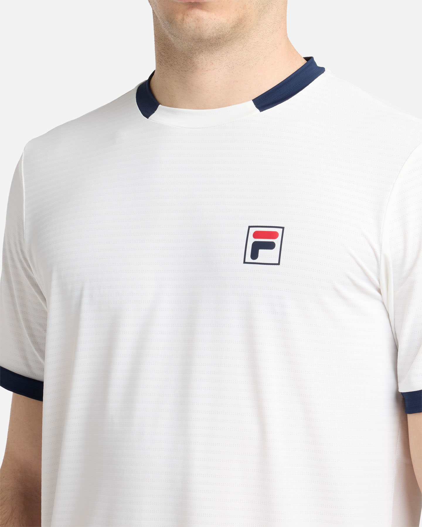 T-shirt tennis FILA COURT LINE M - Bianco - 5 | Cisalfa Sport