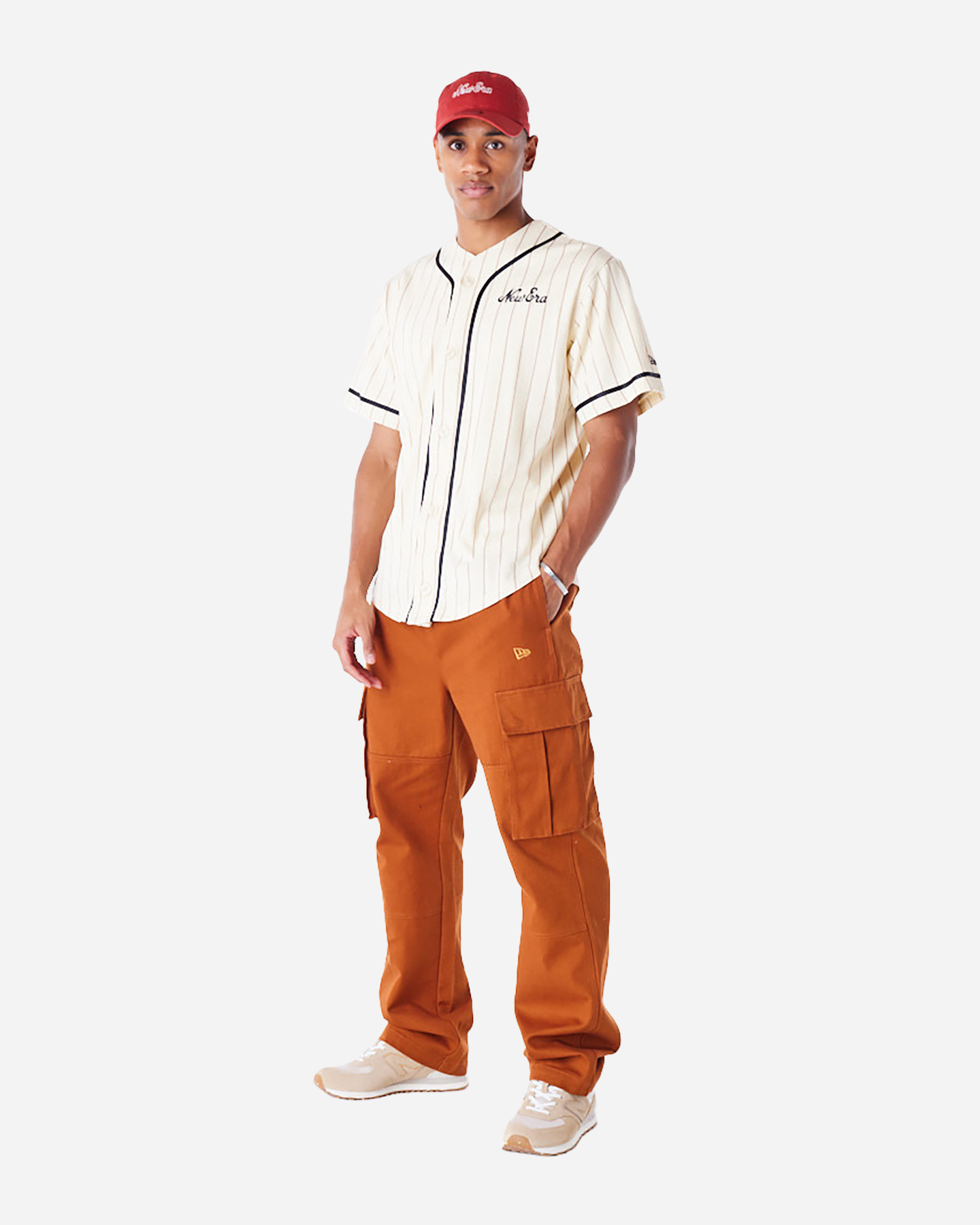 T-shirt NEW ERA BRAND PINSTRIPE M - Beige - 2 | Cisalfa Sport